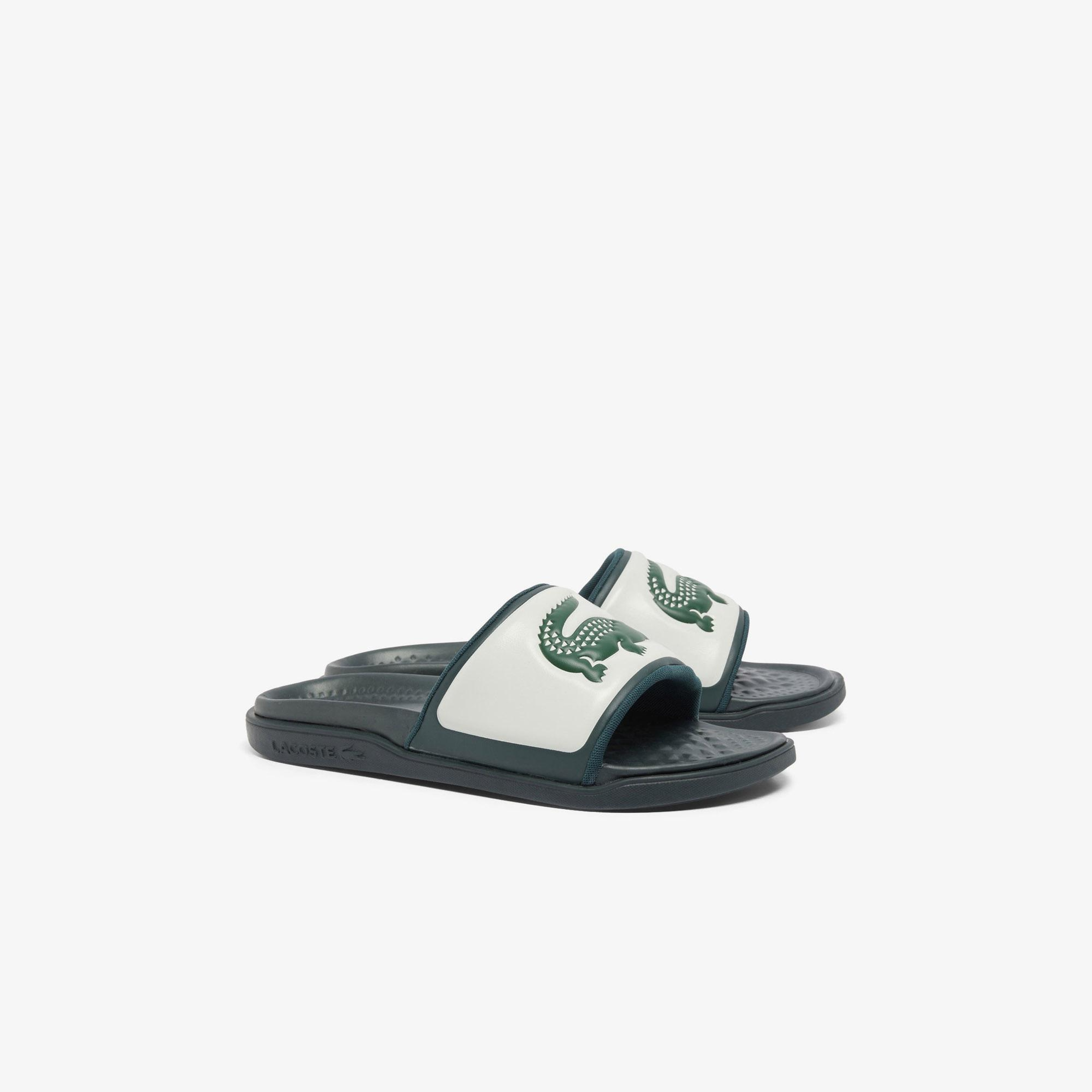 Lacoste Serve Slide Dual Erkek Yeşil Terlik