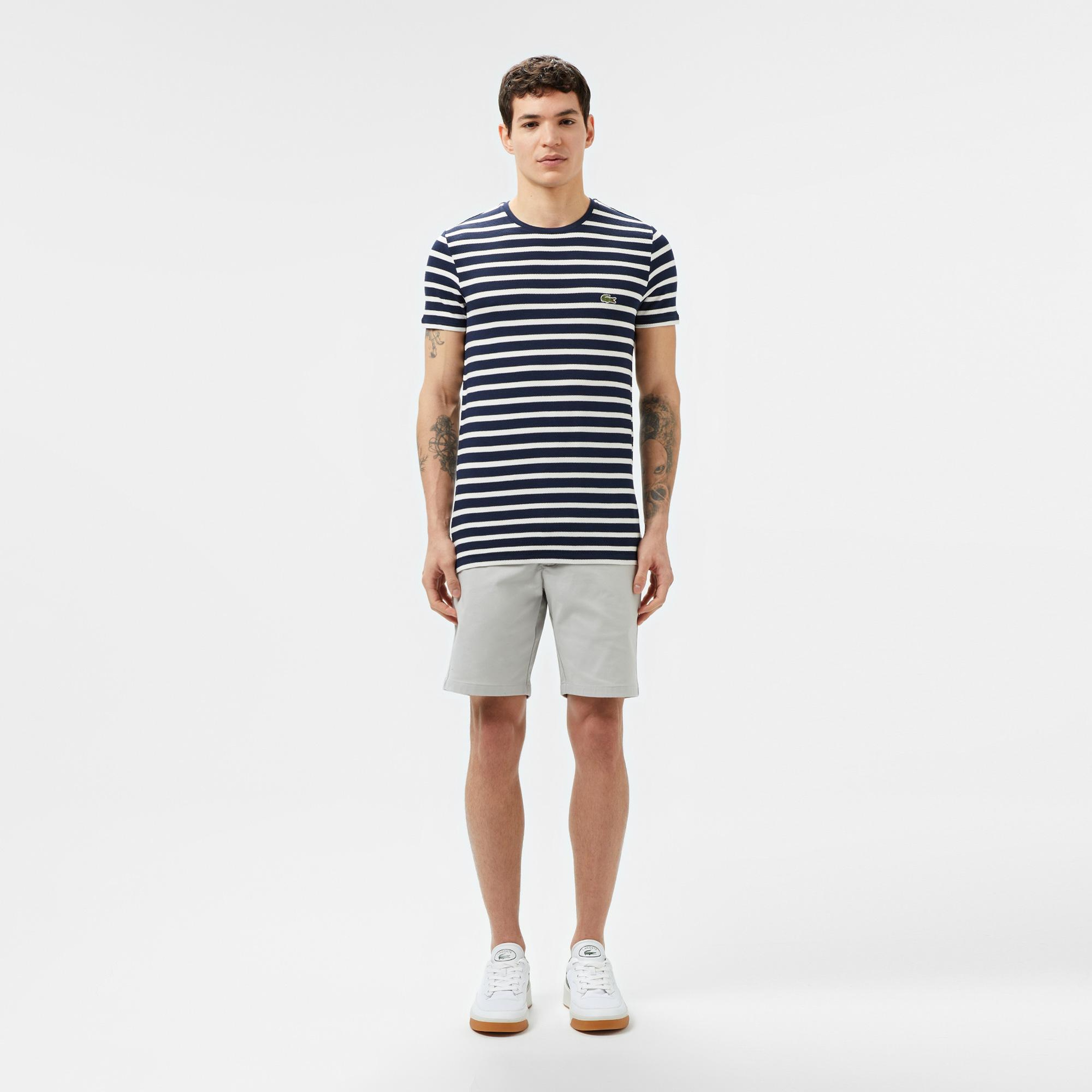Erkek Slim Fit Gri Bermuda Şort