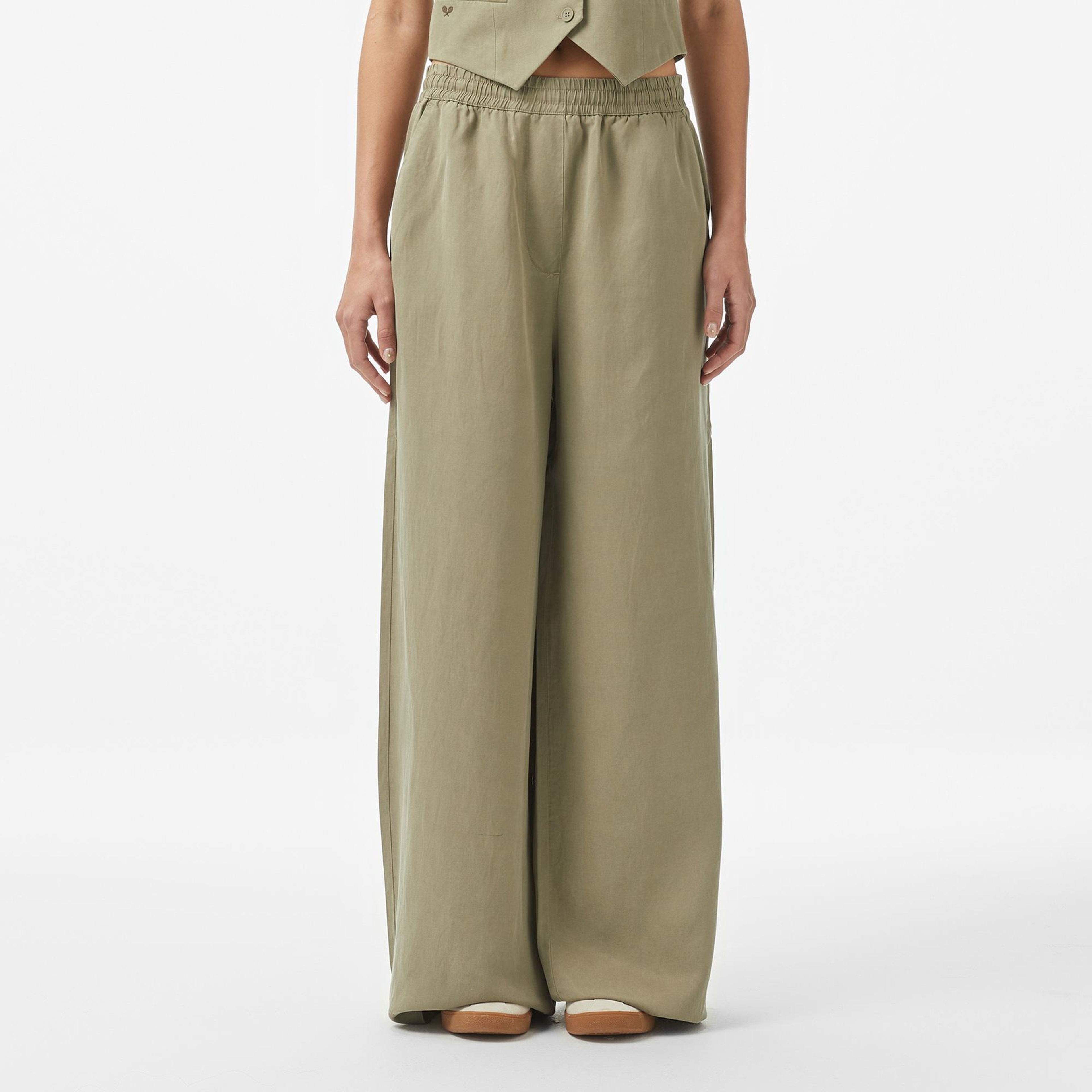 Kadın Relaxed Fit Haki Pantolon