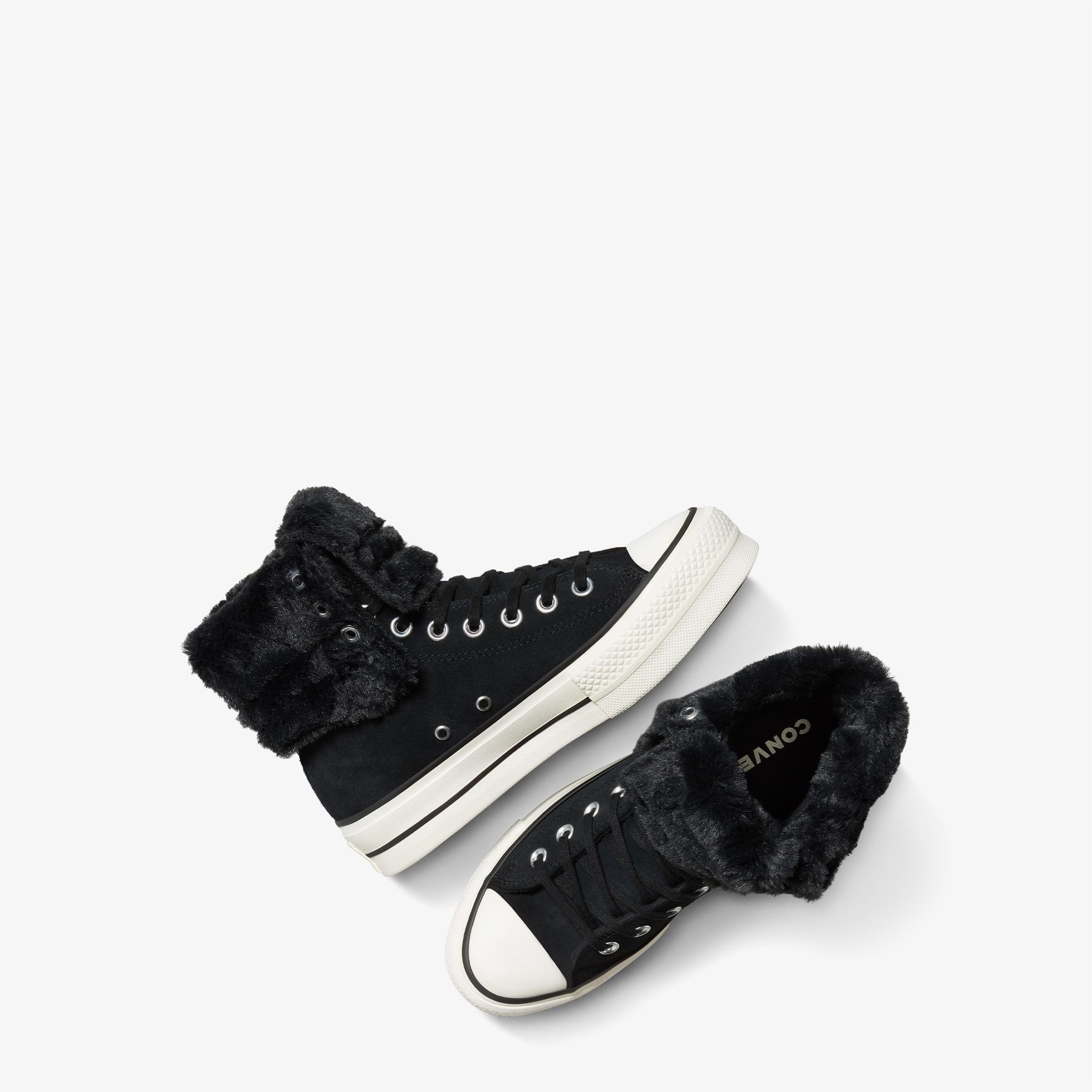 Converse Chuck Taylor All Star Fold Over Lift Kadın Siyah Sneaker