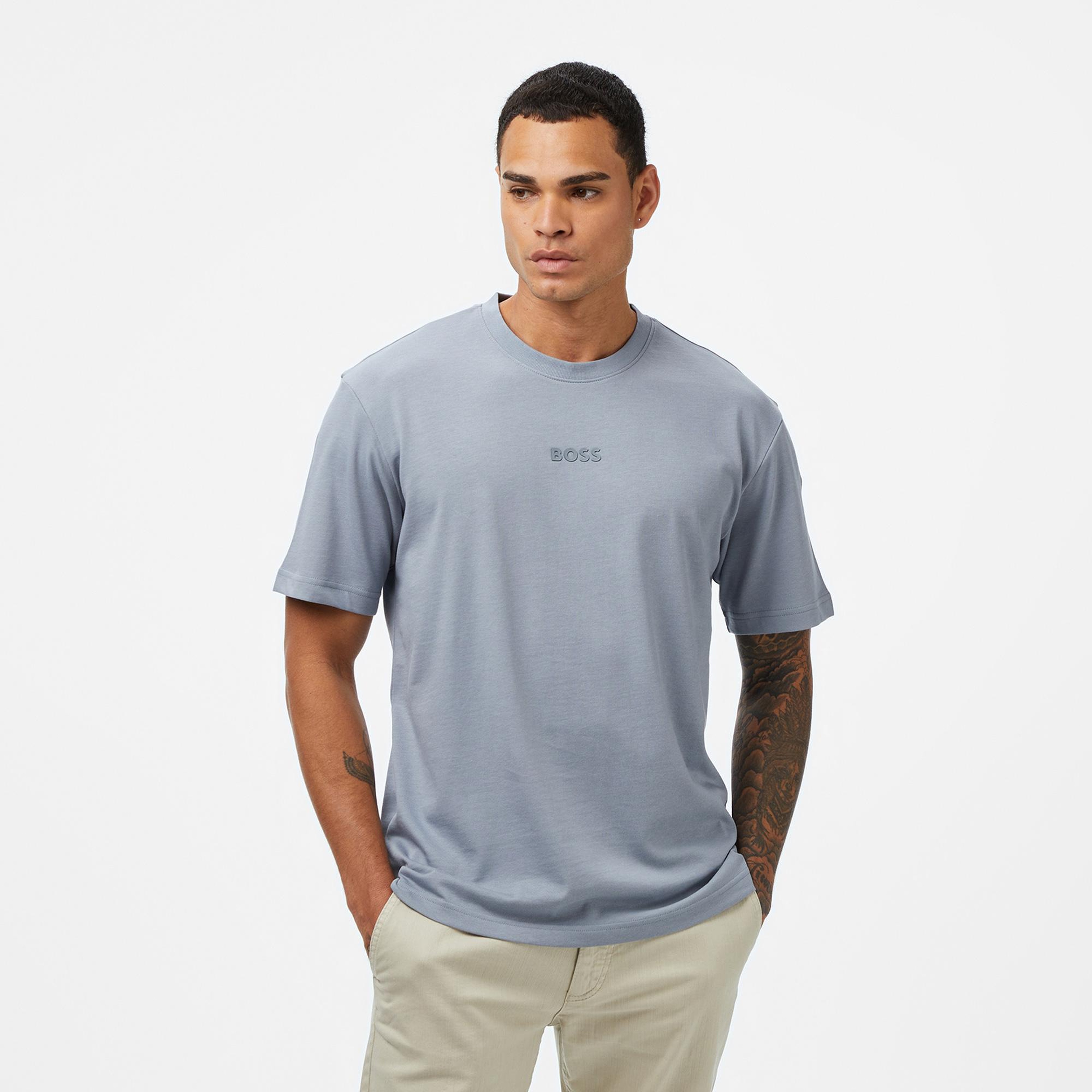Boss Erkek Koyu Gri T-Shirt