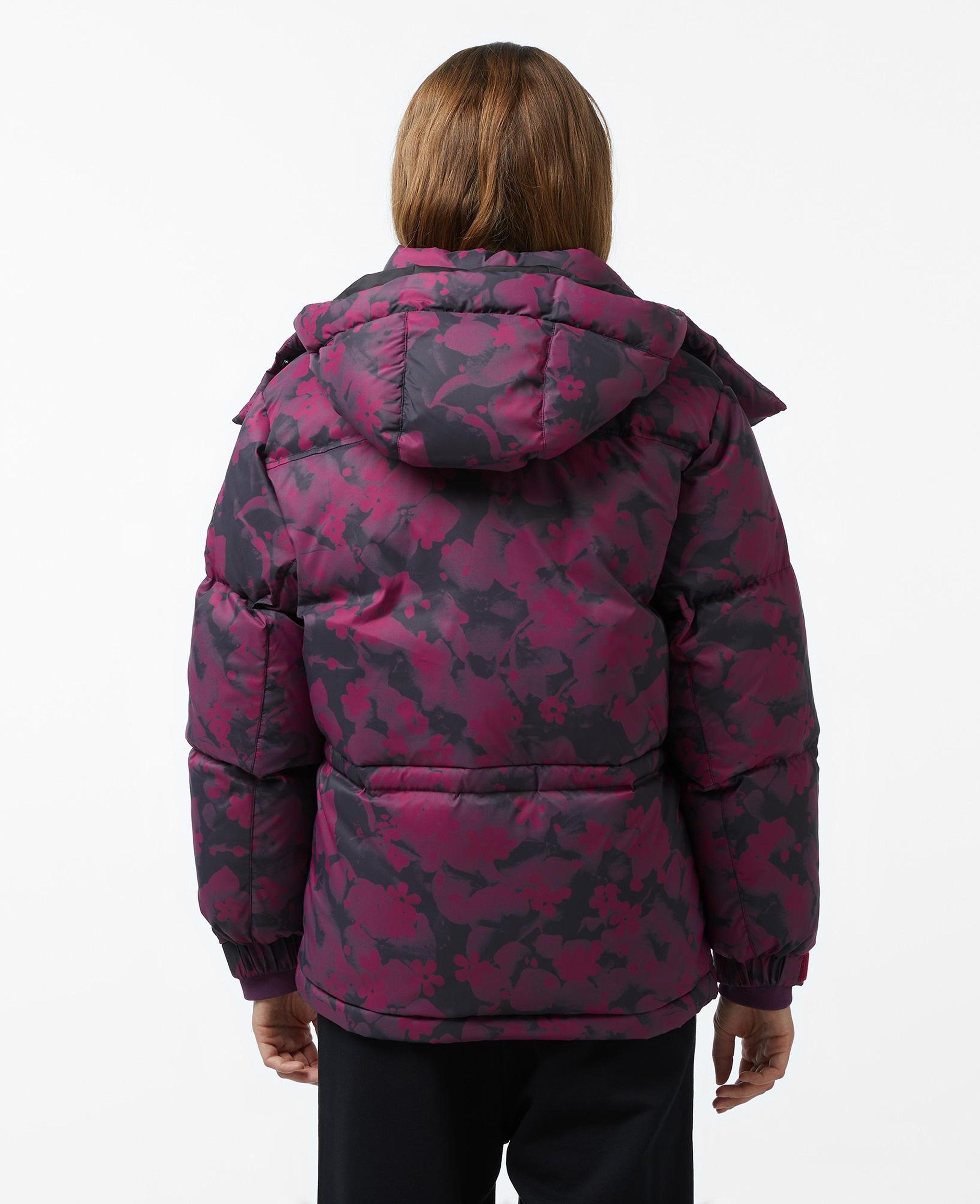 Timberland Howker Recycled Down Printed Puffer Kadın Mor Ceket
