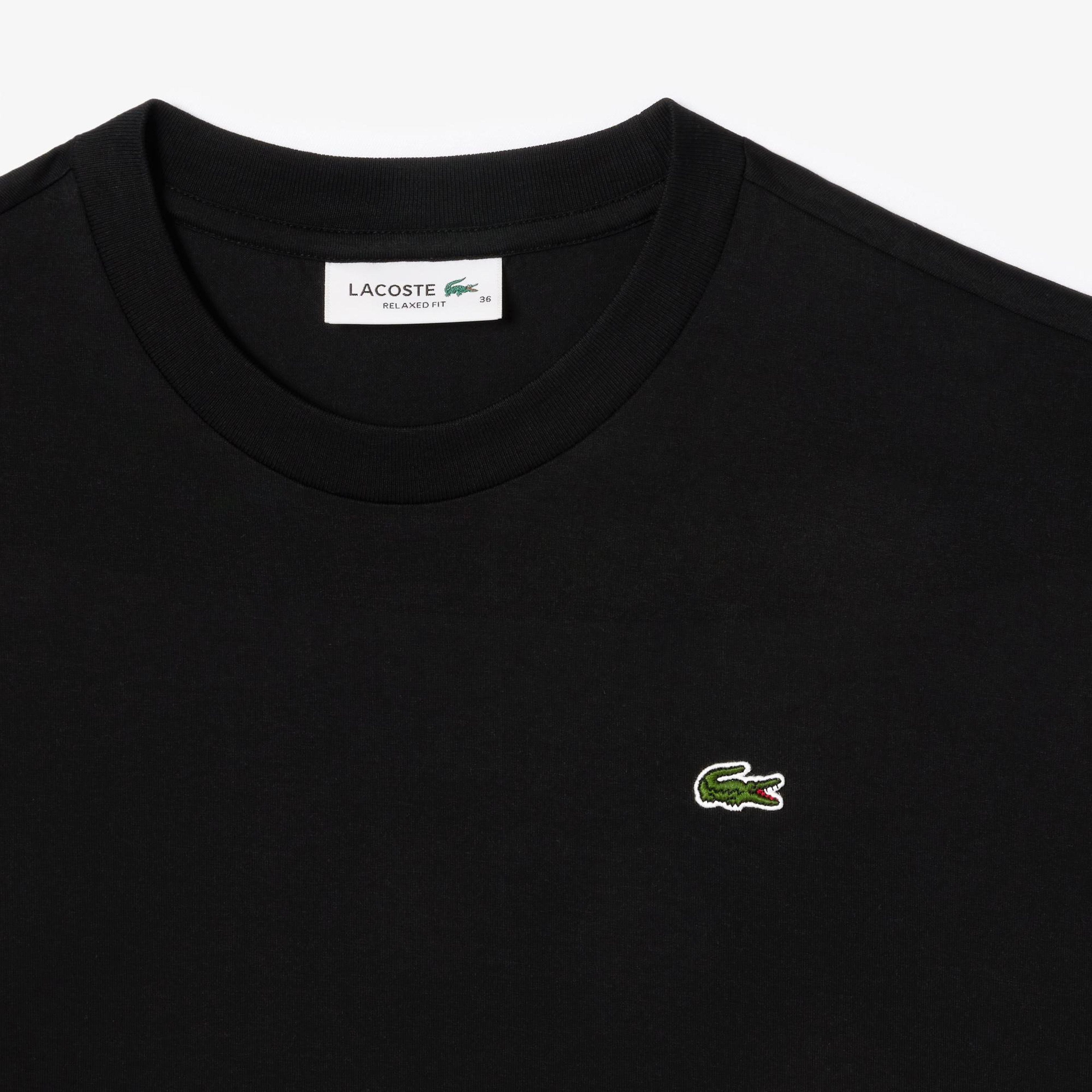 Kadın Relaxed Fit Bisiklet Yaka Siyah T-Shirt
