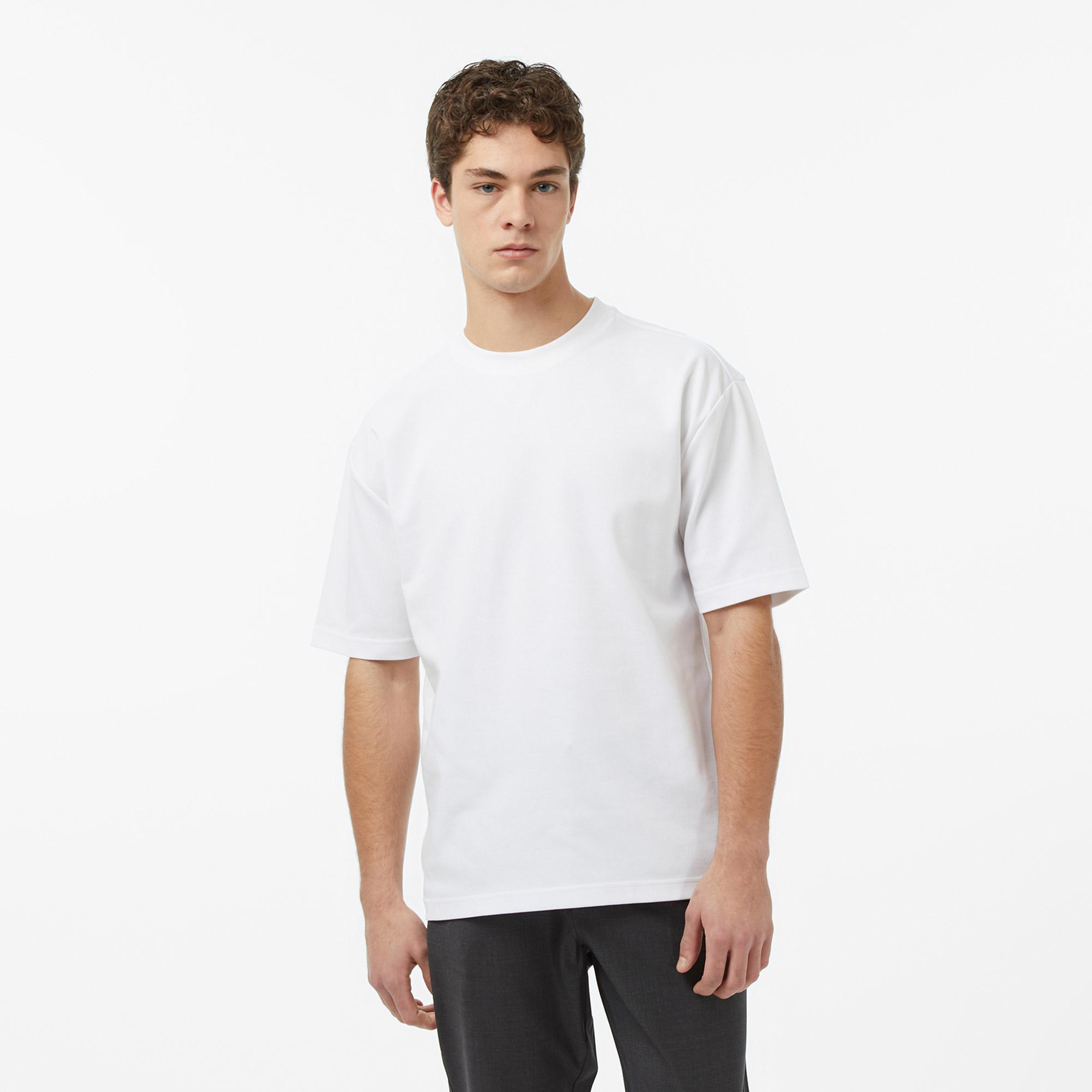 Nautica Erkek Beyaz Relax Fit T-Shirt