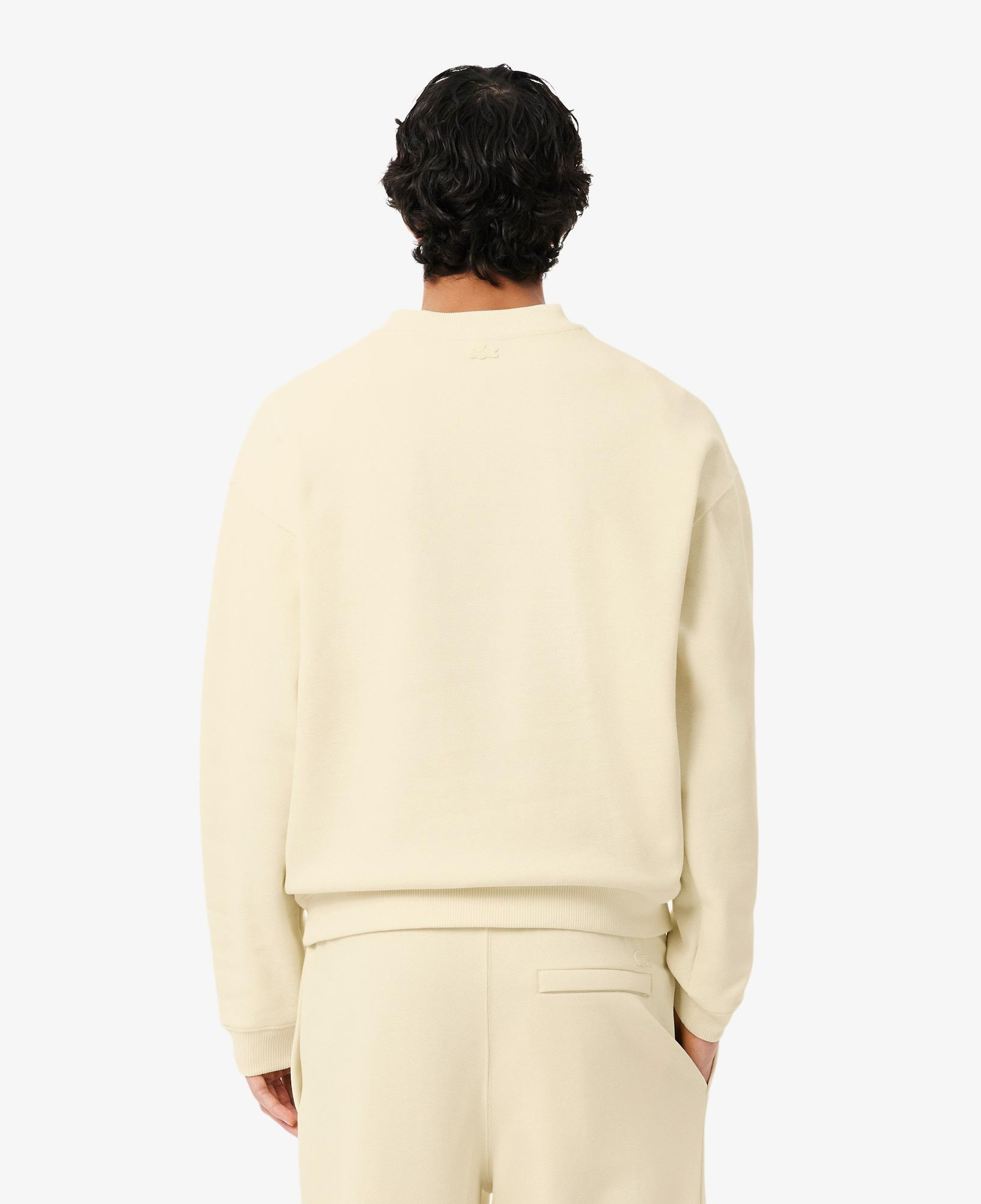 Erkek Loose Fit Bisiklet Yaka Sarı Sweatshirt