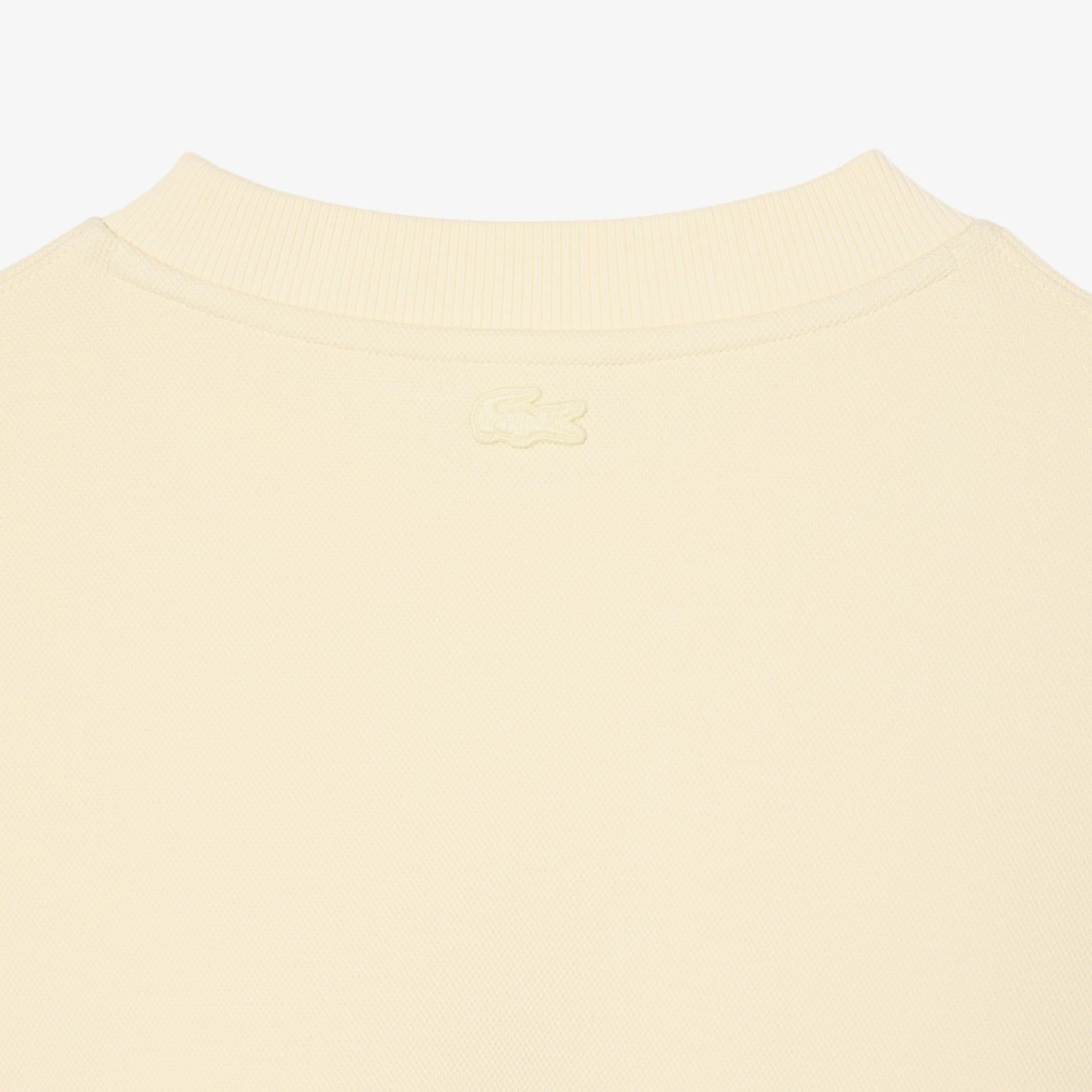 Erkek Loose Fit Bisiklet Yaka Sarı Sweatshirt