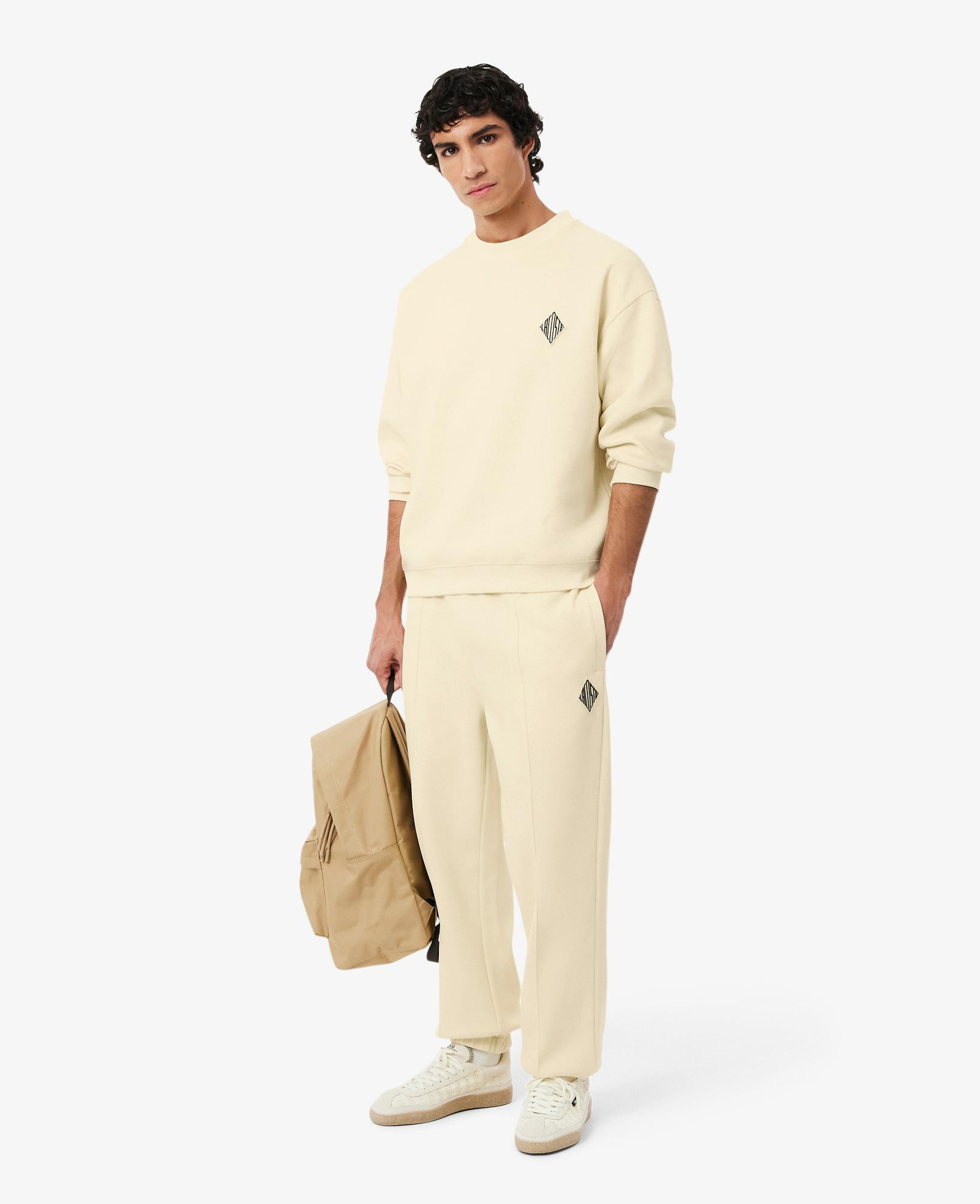 Erkek Loose Fit Bisiklet Yaka Sarı Sweatshirt