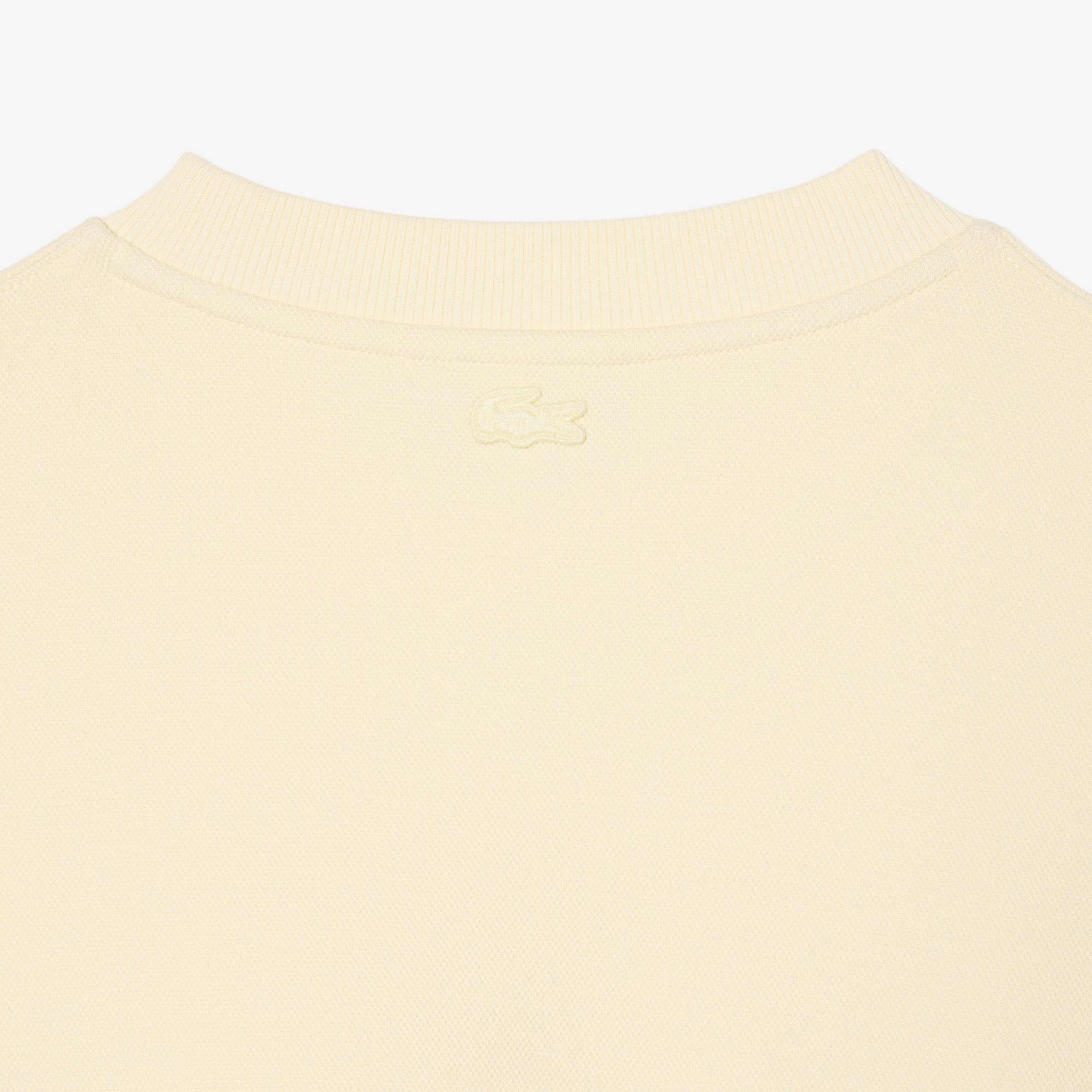 Erkek Loose Fit Bisiklet Yaka Sarı Sweatshirt
