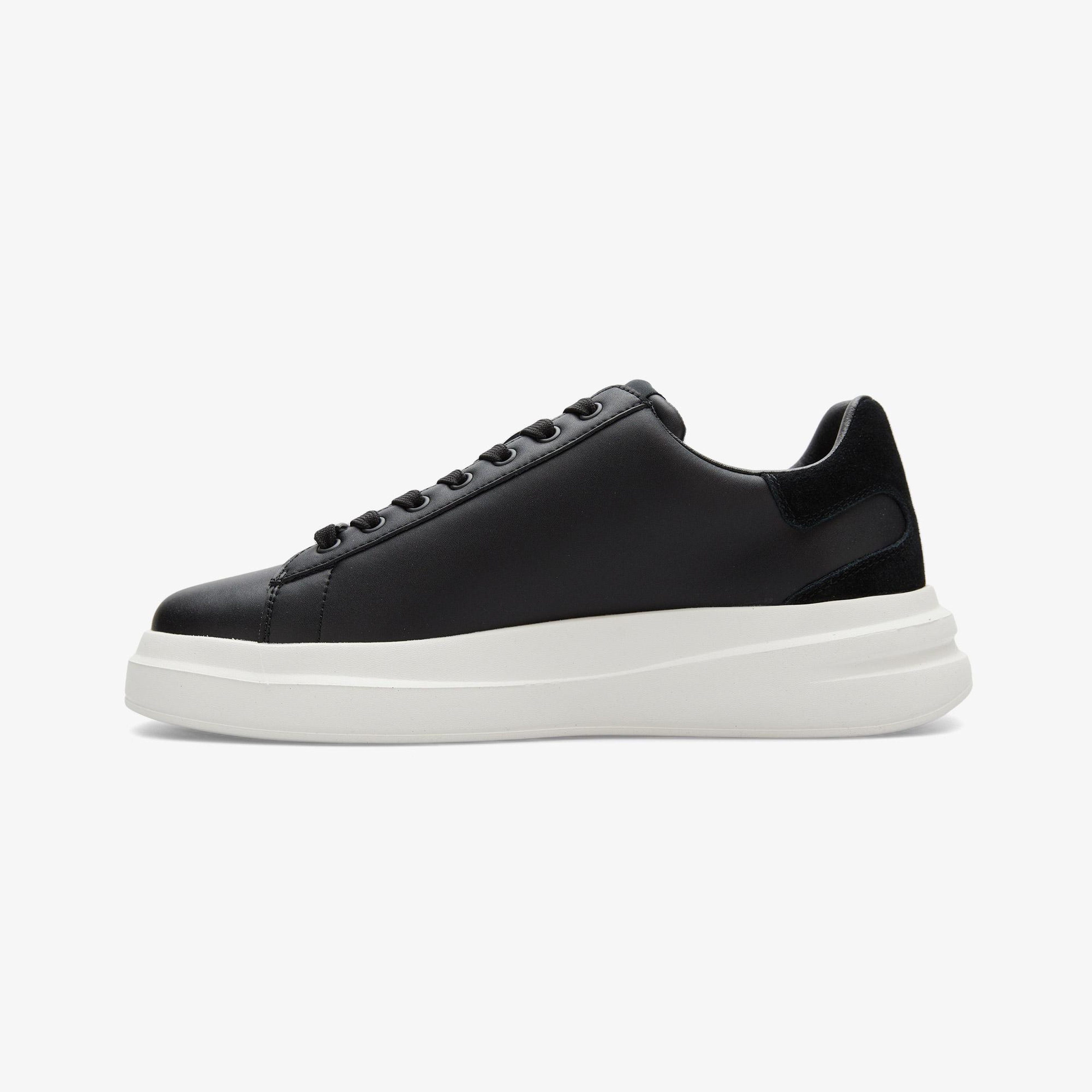 Guess Elba Deri Erkek Siyah Sneaker
