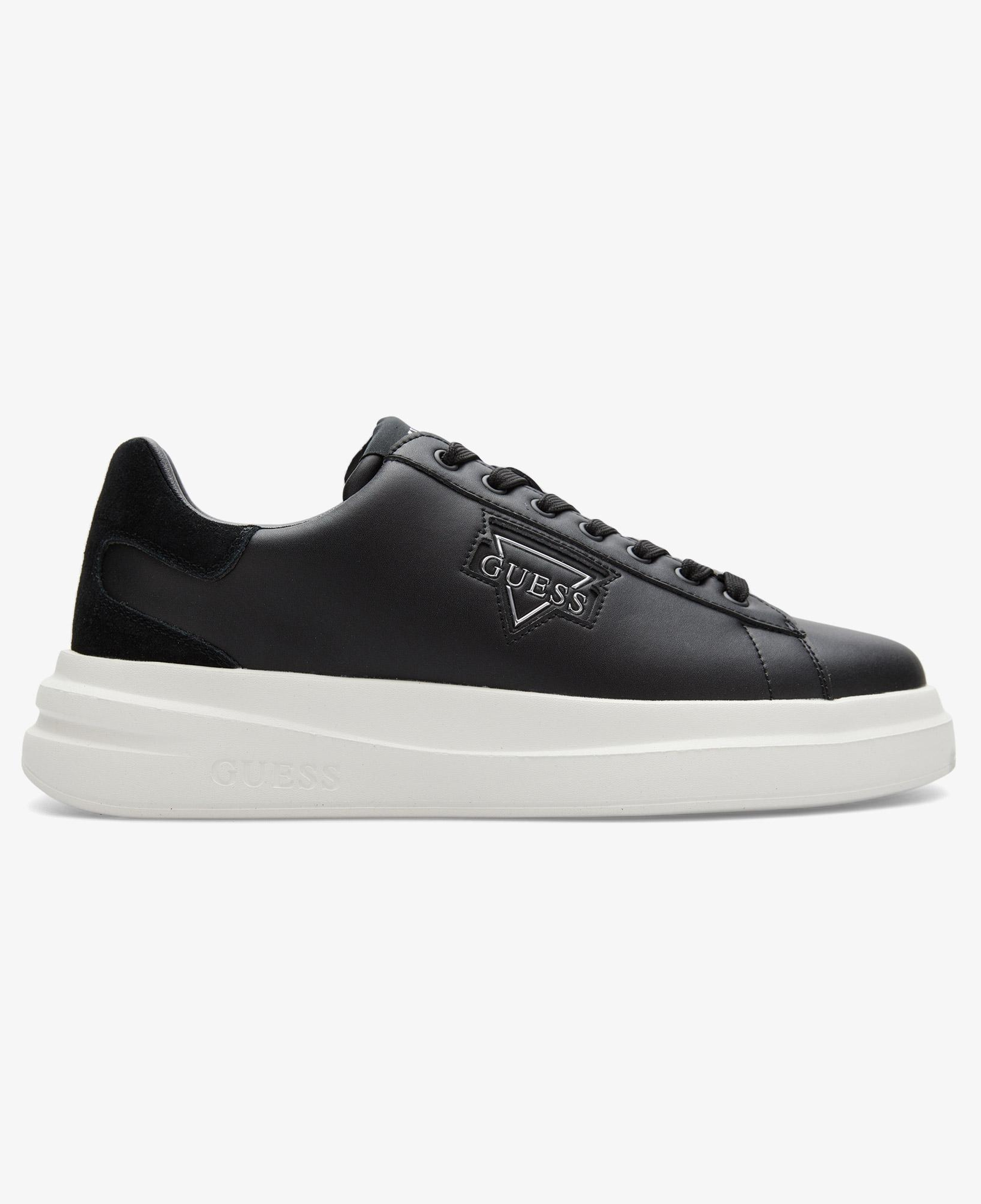 Guess Elba Deri Erkek Siyah Sneaker