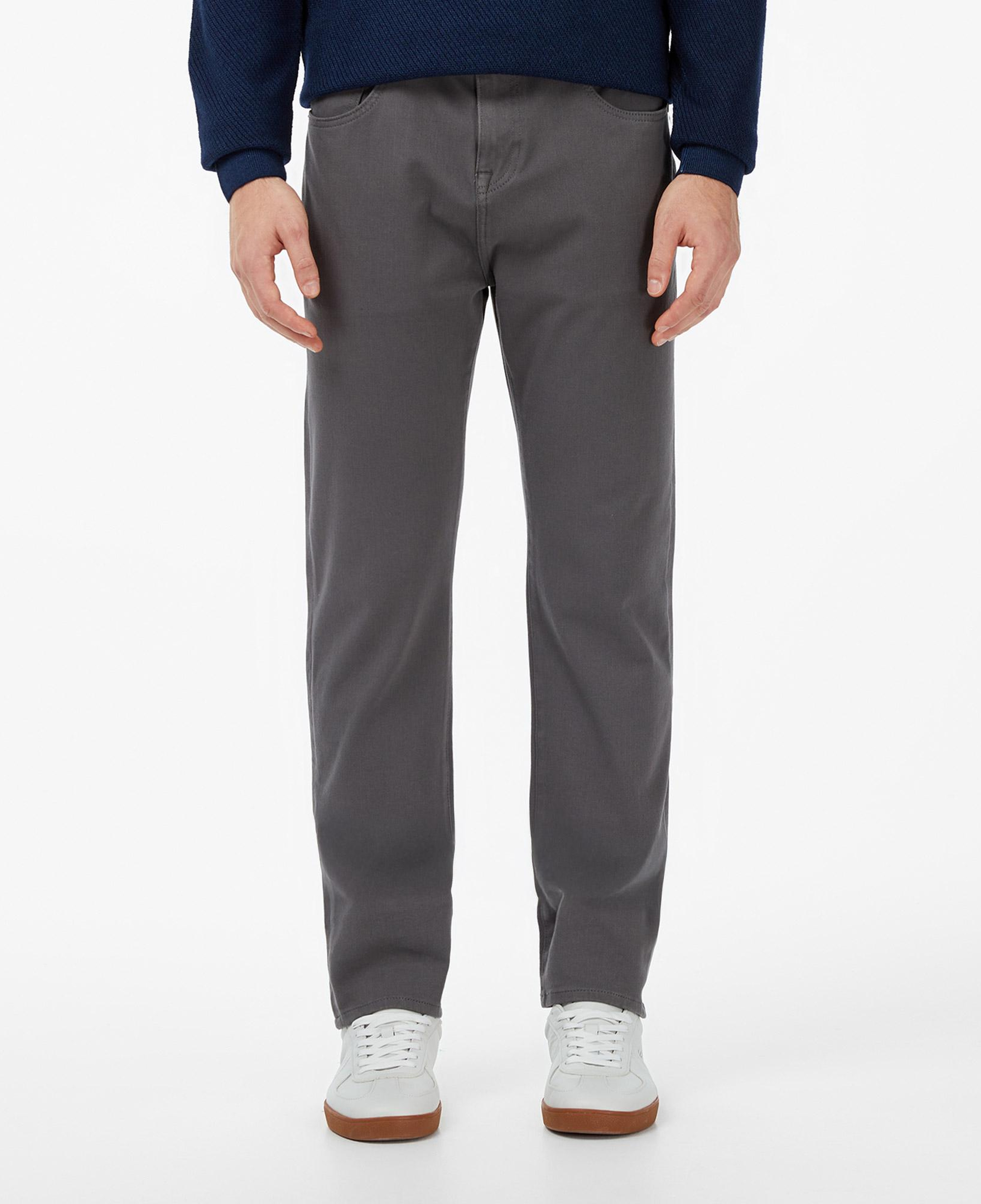 Erkek Regular Fit Gri Jean Pantolon
