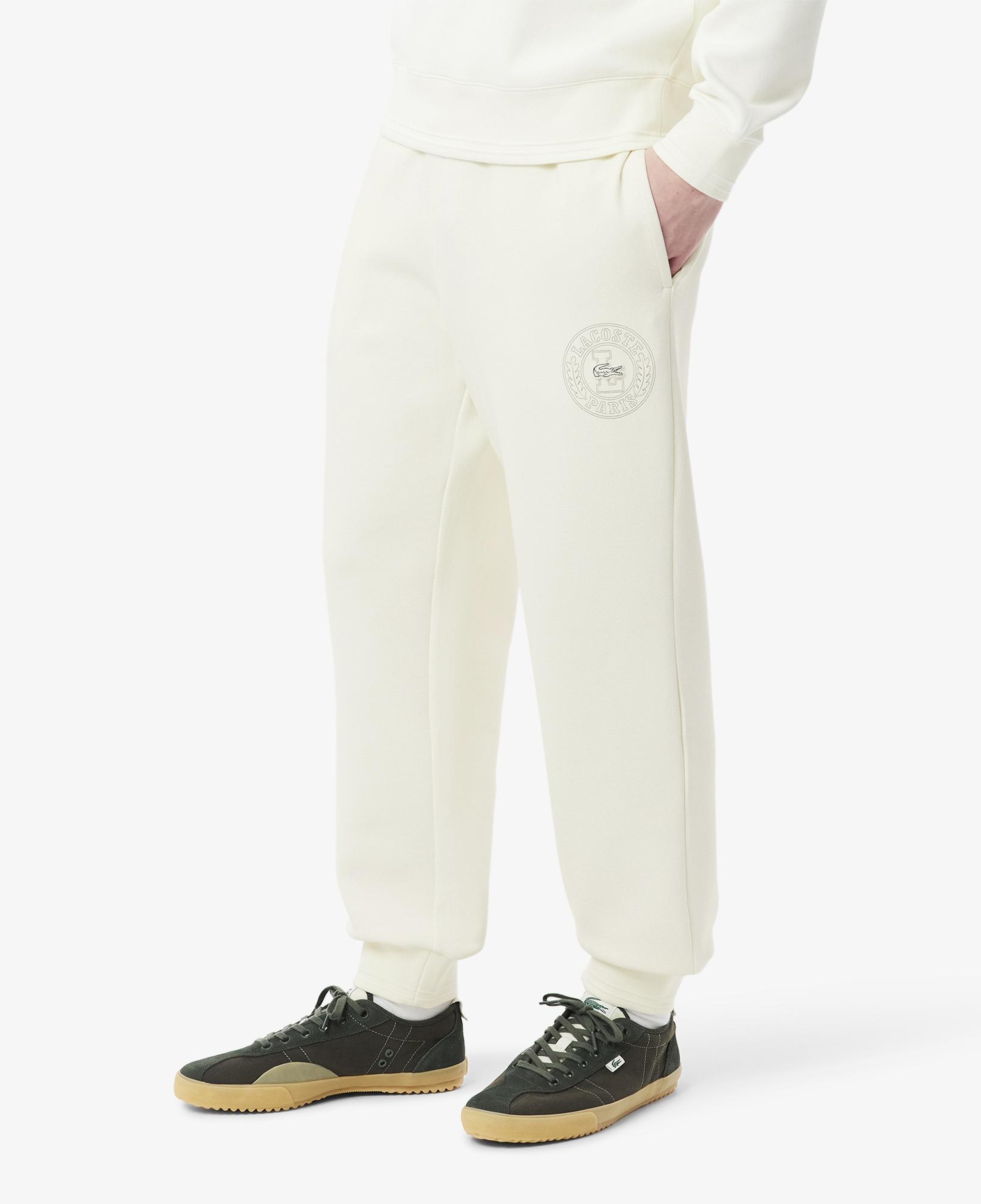Erkek Regular Fit Beyaz Eşofman Altı