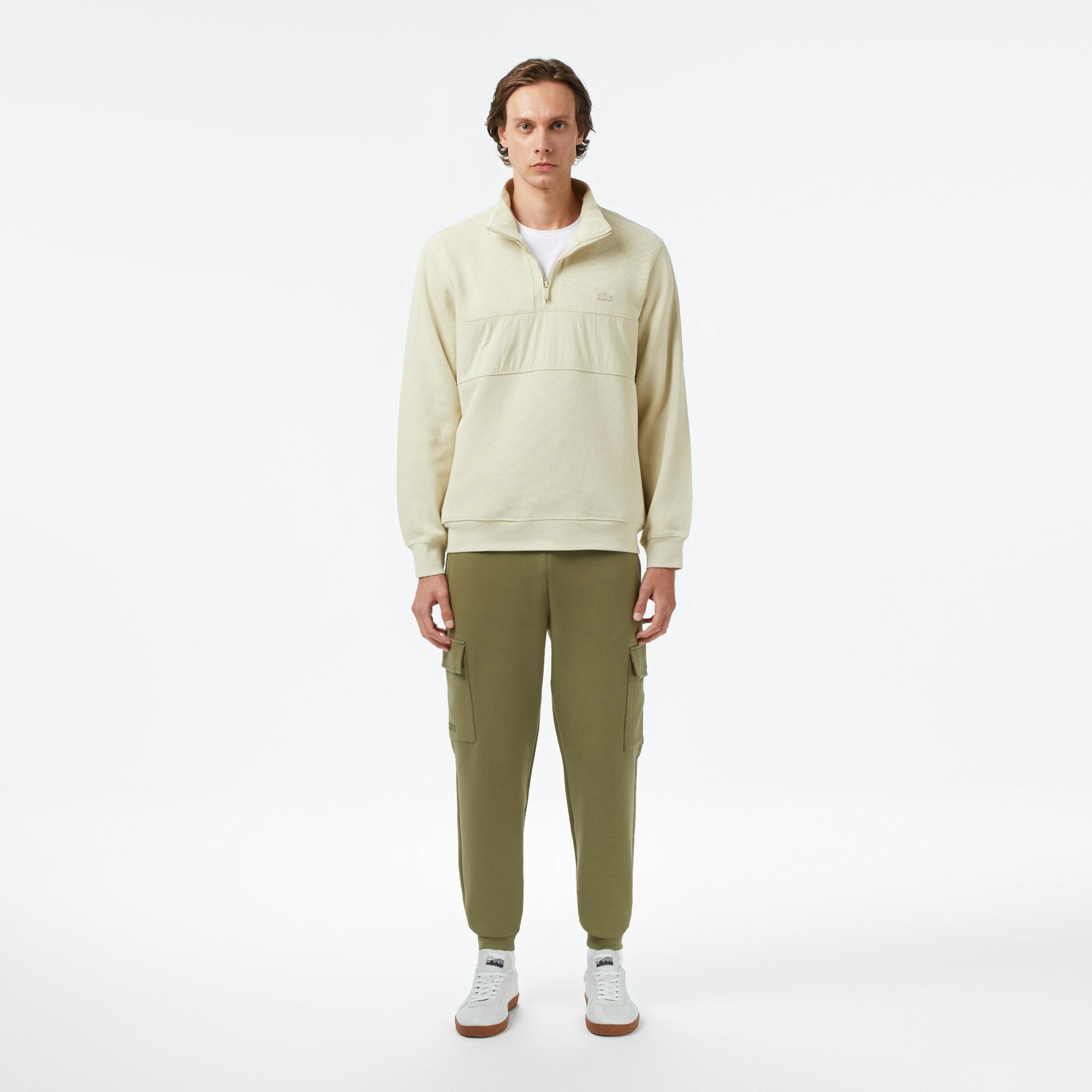 Erkek Loose Fit Haki Eşofman Altı
