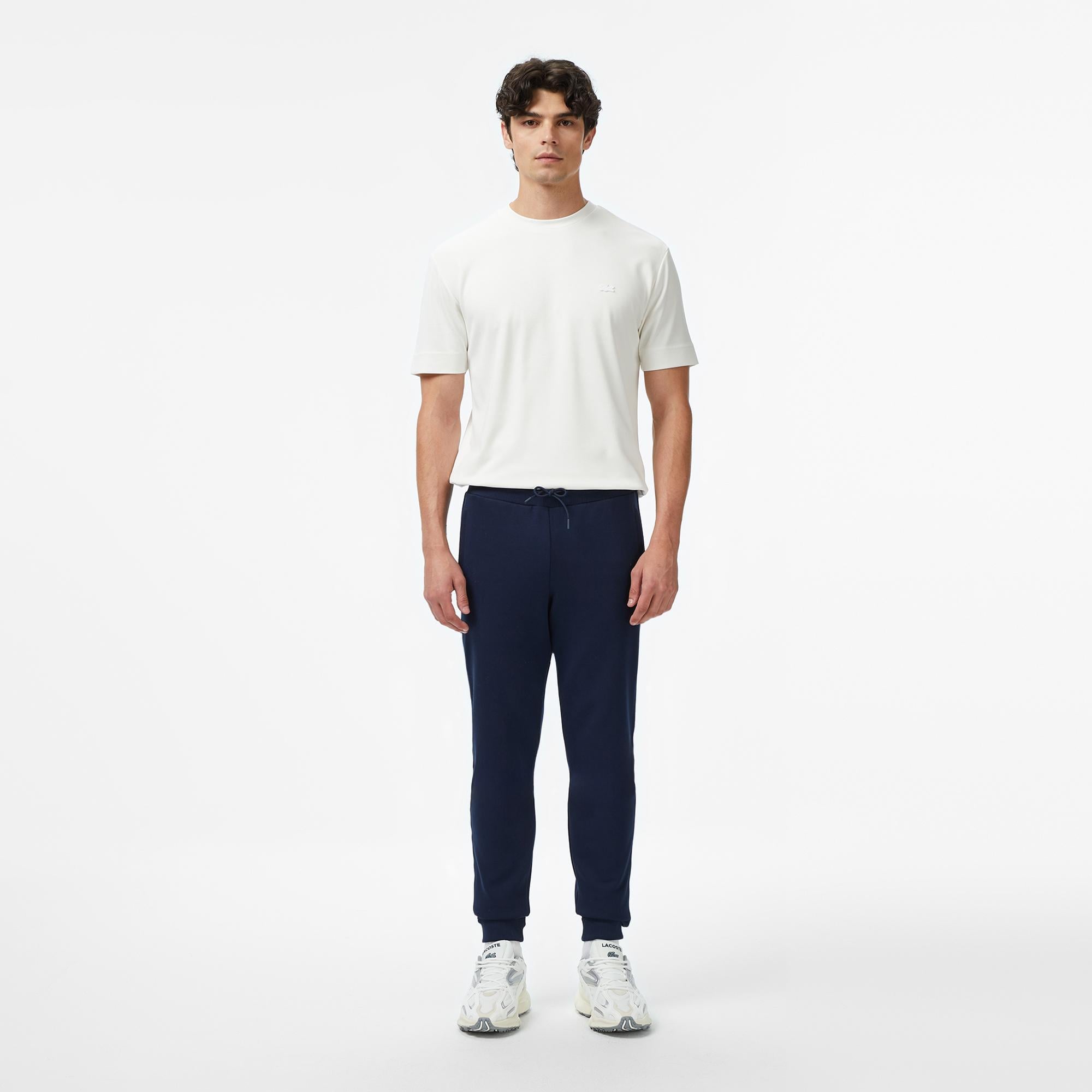 Erkek Oversize Fit Bisiklet Yaka Beyaz T-Shirt