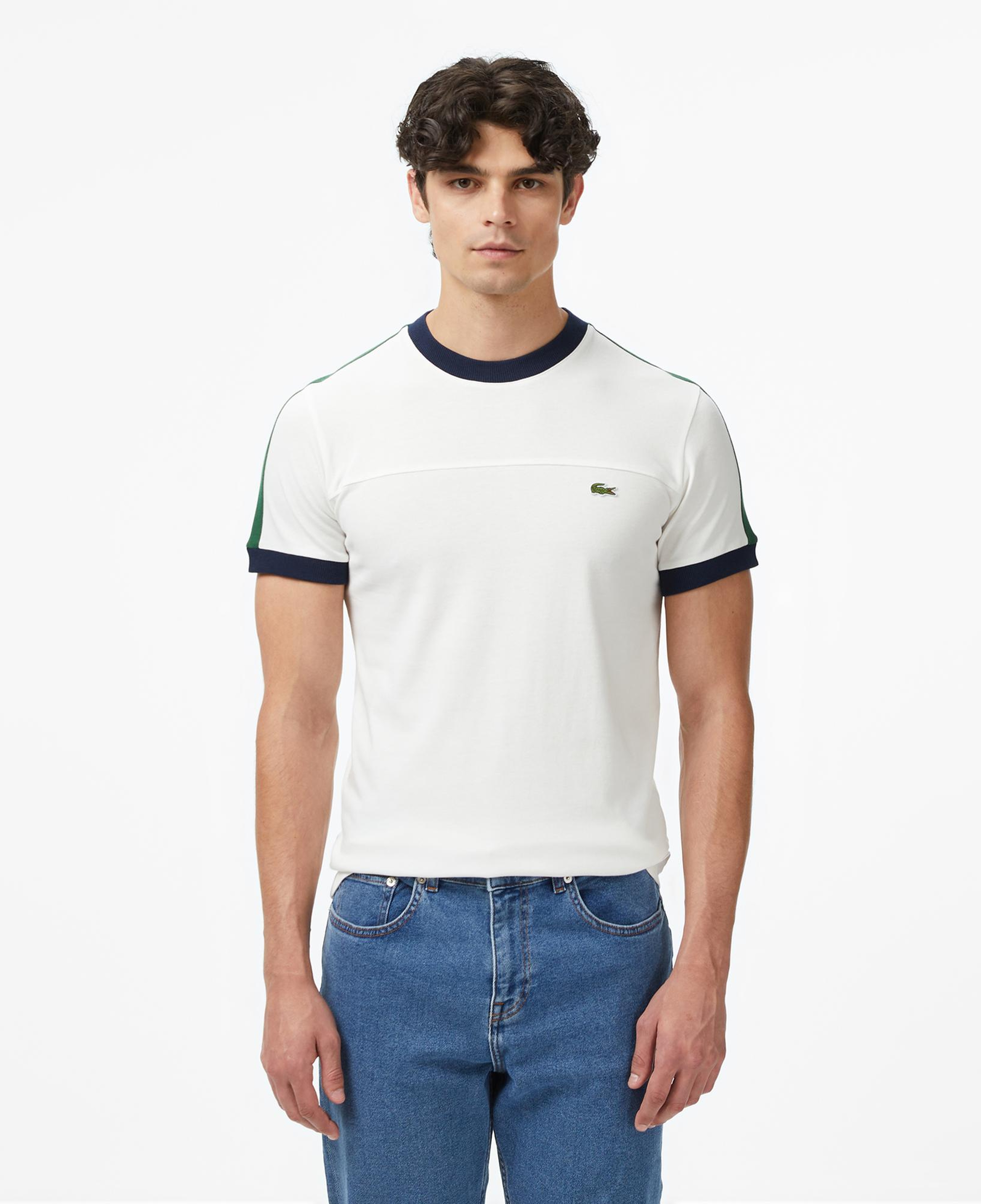 Erkek Regular Fit Bisiklet Yaka Beyaz T-Shirt