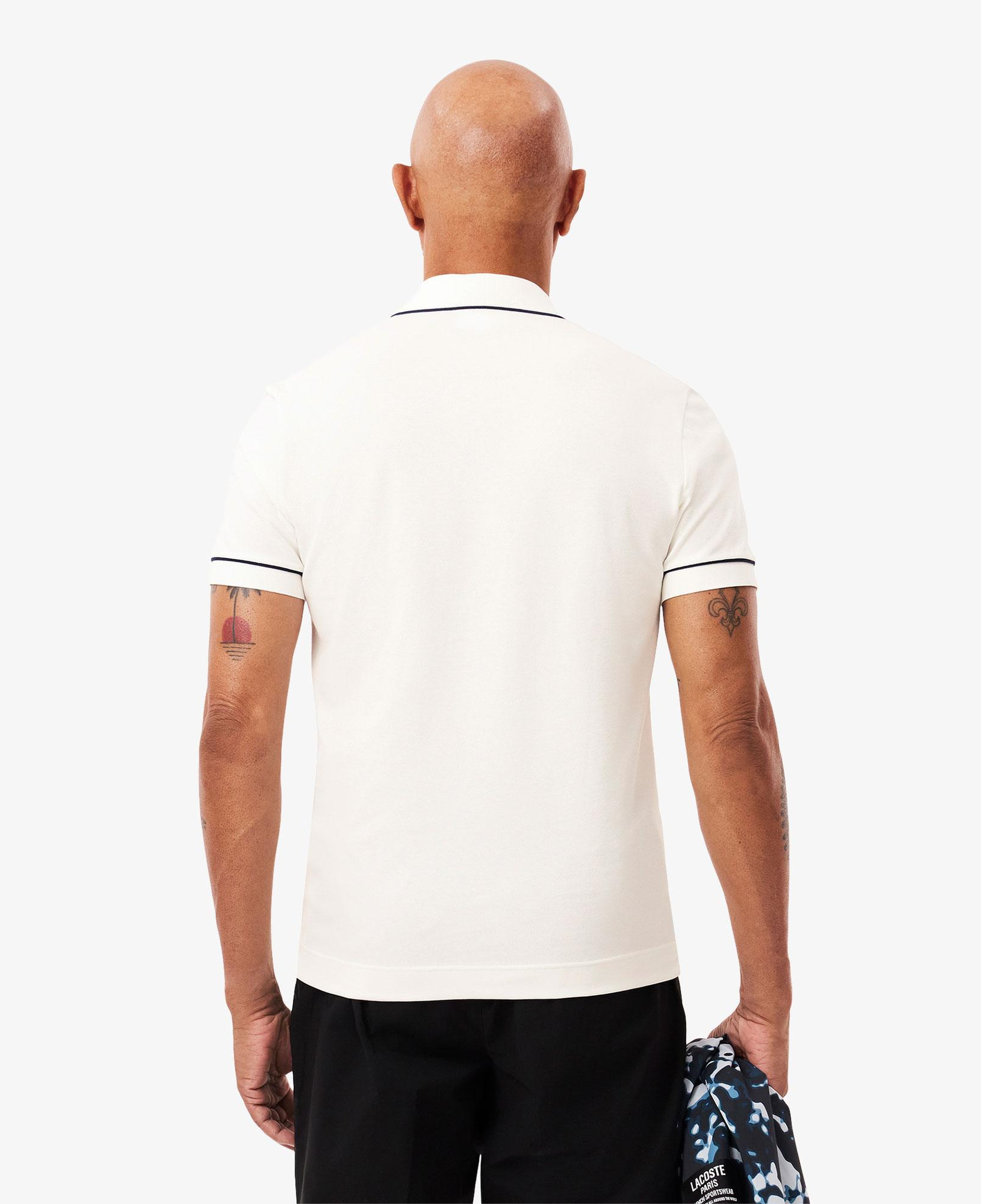 Erkek Regular Fit Organik Pamuk Beyaz Paris Polo