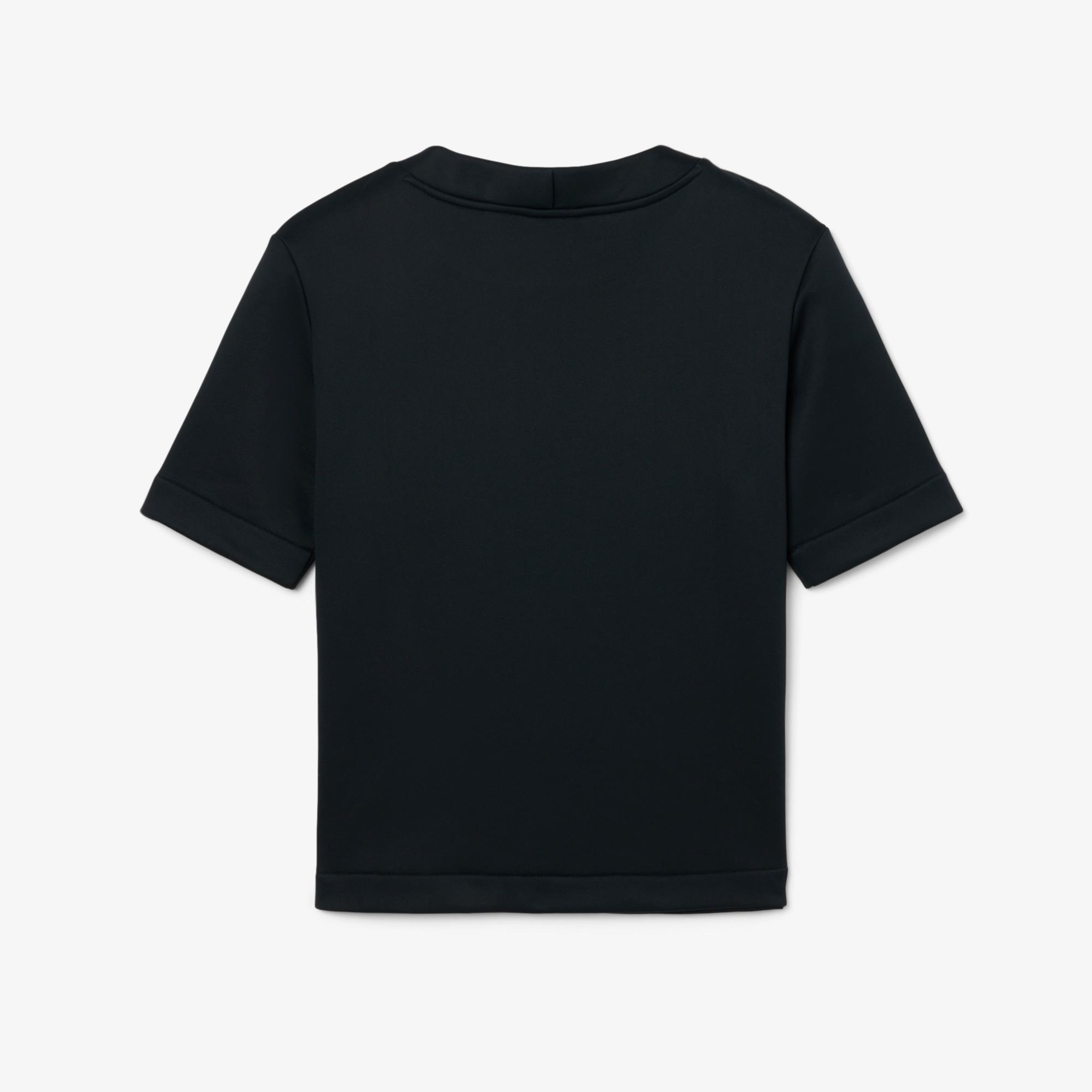 FW25 RUNWAY Unisex Relaxed Fit Bisiklet Yaka Baskılı Koyu Yeşil T-Shirt