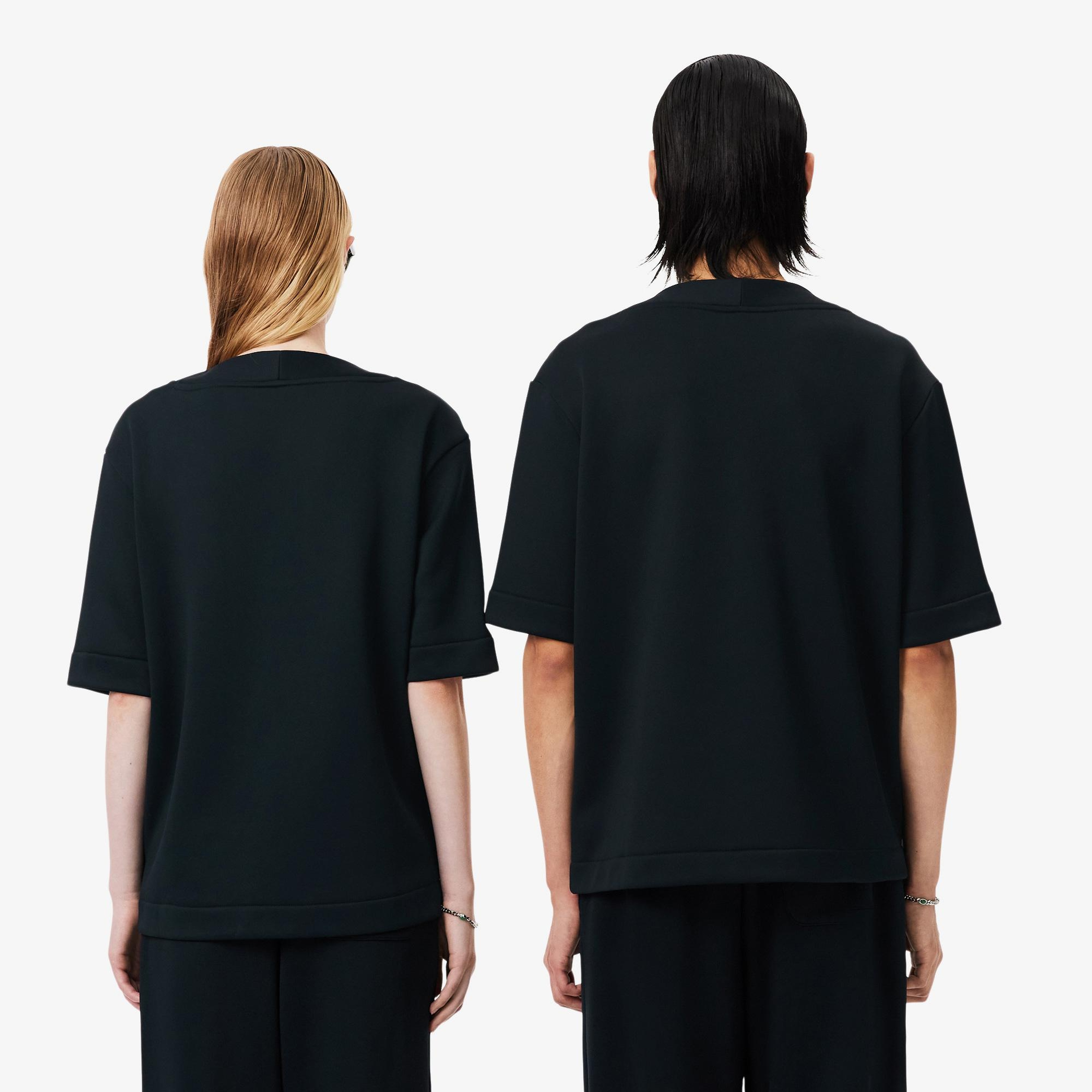 FW25 RUNWAY Unisex Relaxed Fit Bisiklet Yaka Baskılı Koyu Yeşil T-Shirt