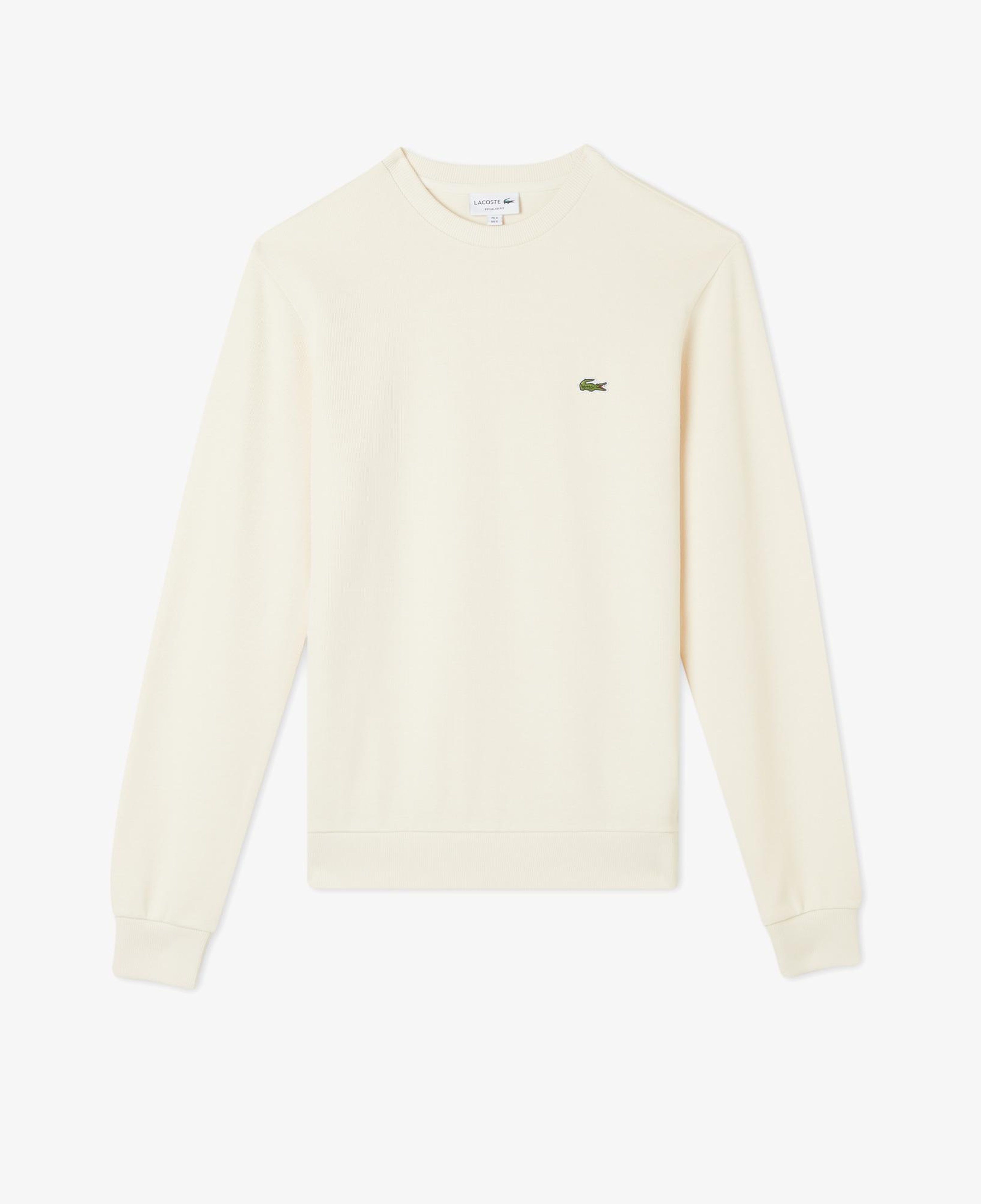 Erkek Classic Fit Uzun Kollu Bisiklet Yaka Krem T-Shirt
