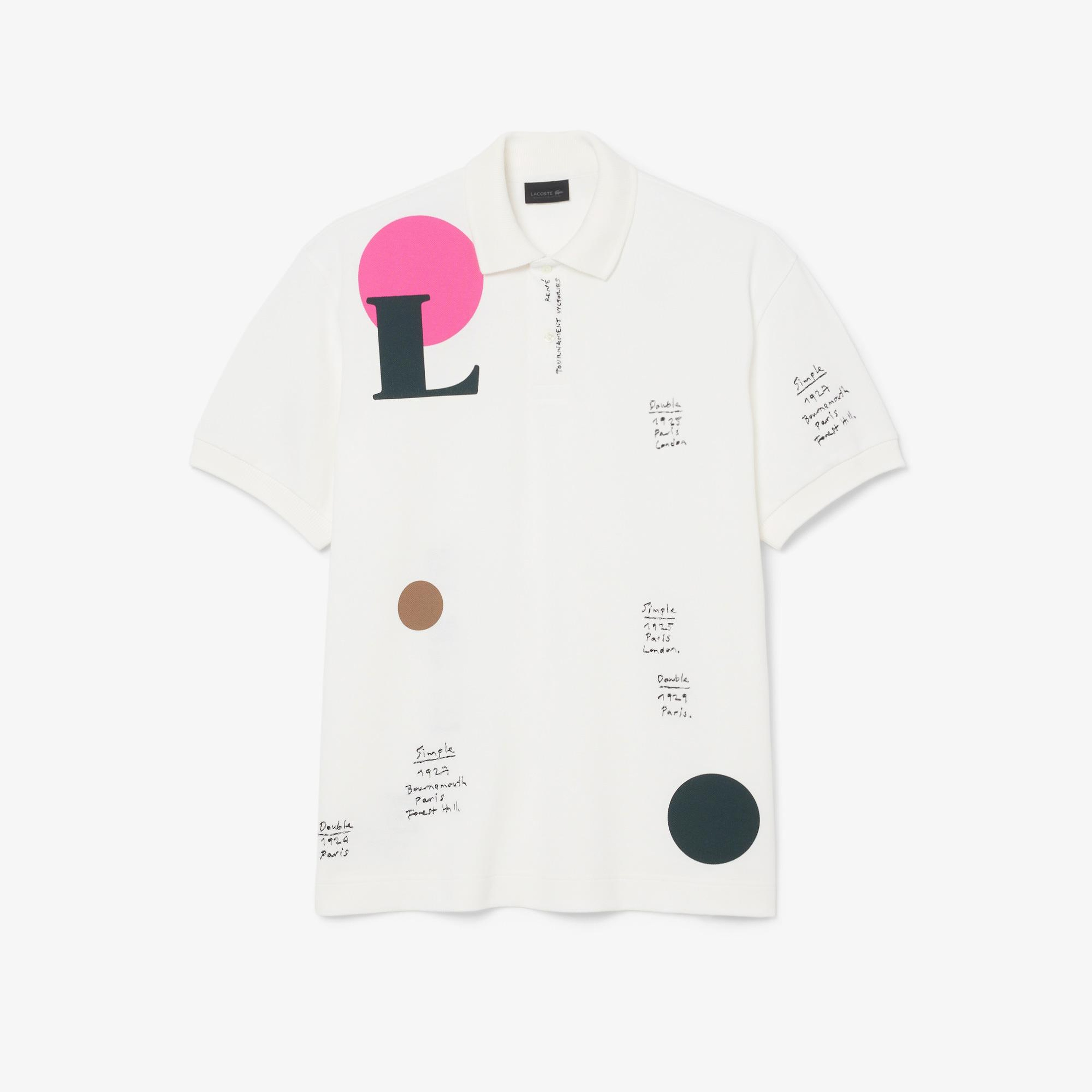 FW25 RUNWAY Erkek Loose Fit Baskılı Polo