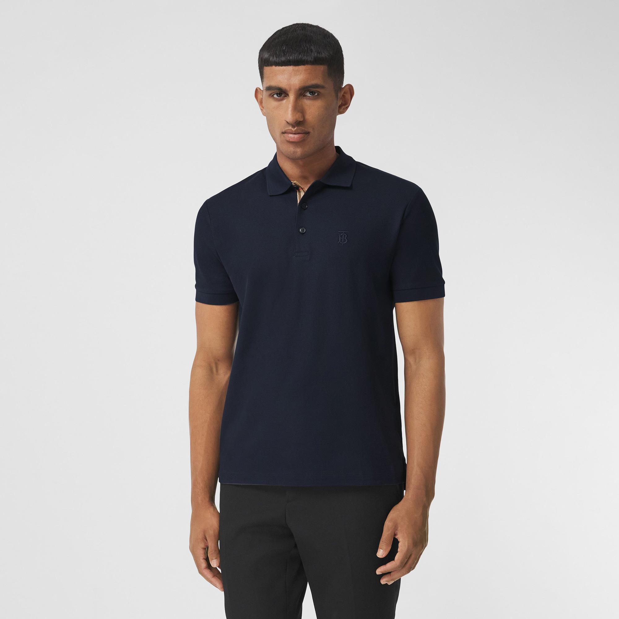 Burberry Eddie Monogram Motif Cotton Piqu