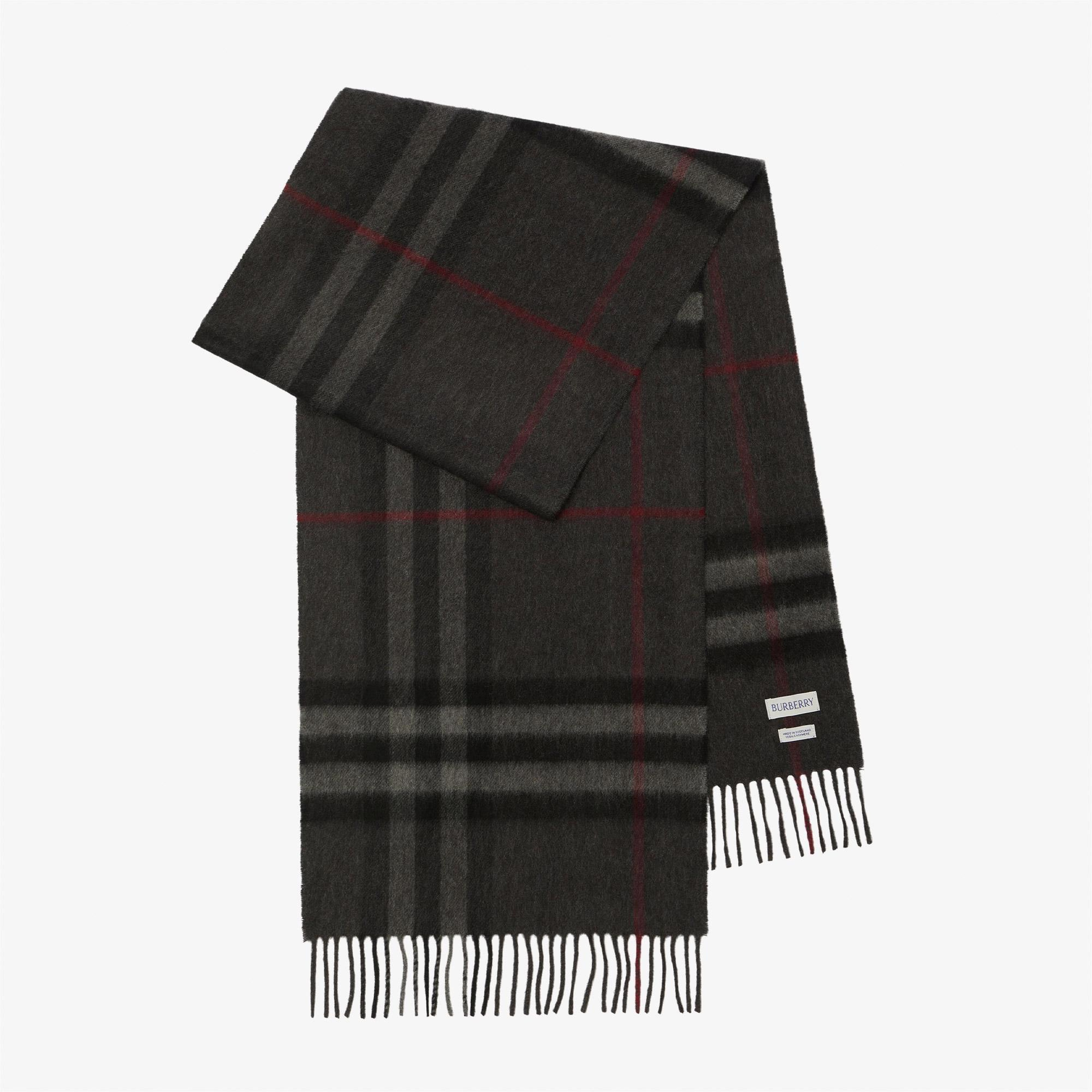Burberry Giant Check Kadın Antrasit Atkı