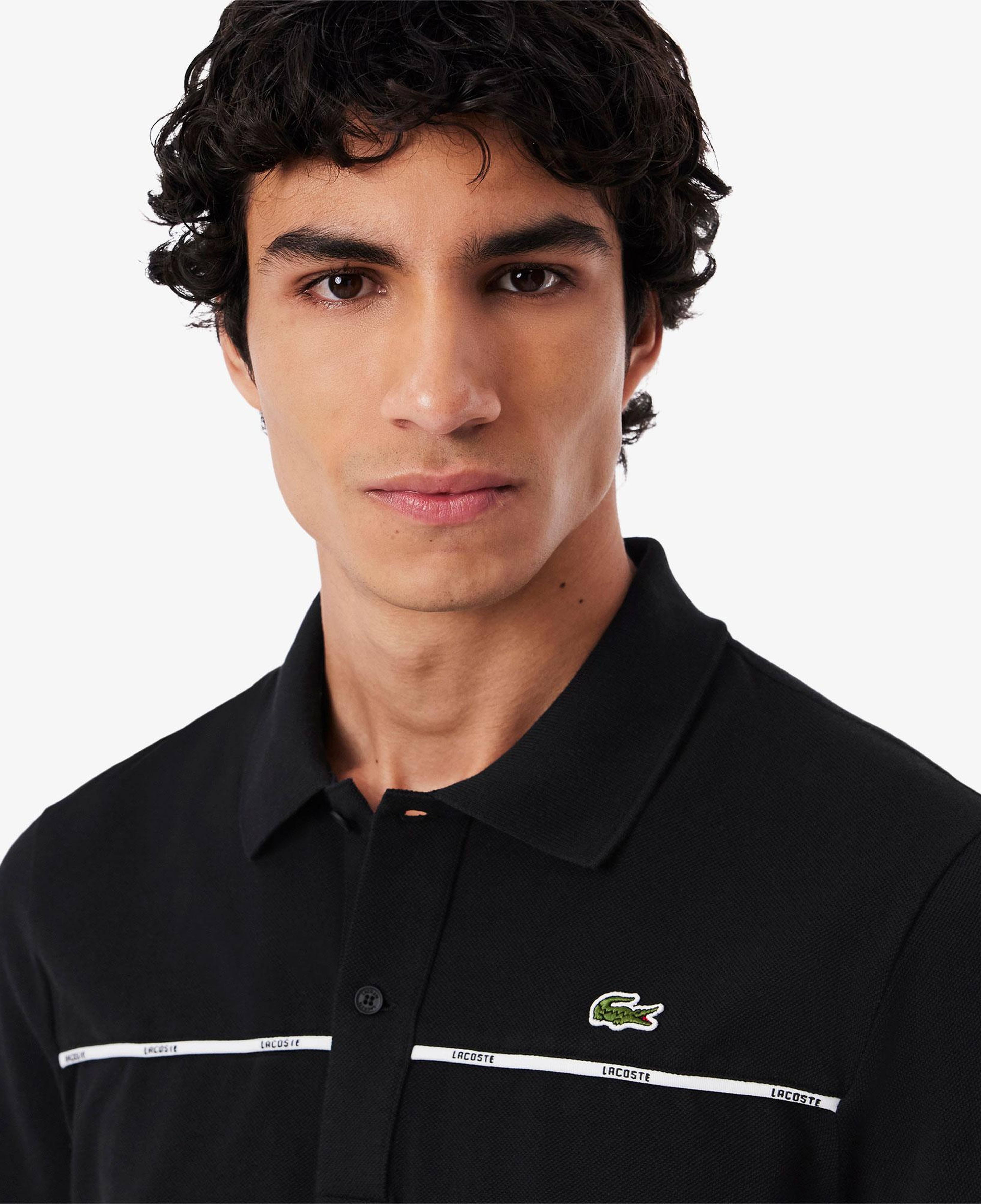 L.12.12 Erkek Classic Fit Siyah Polo