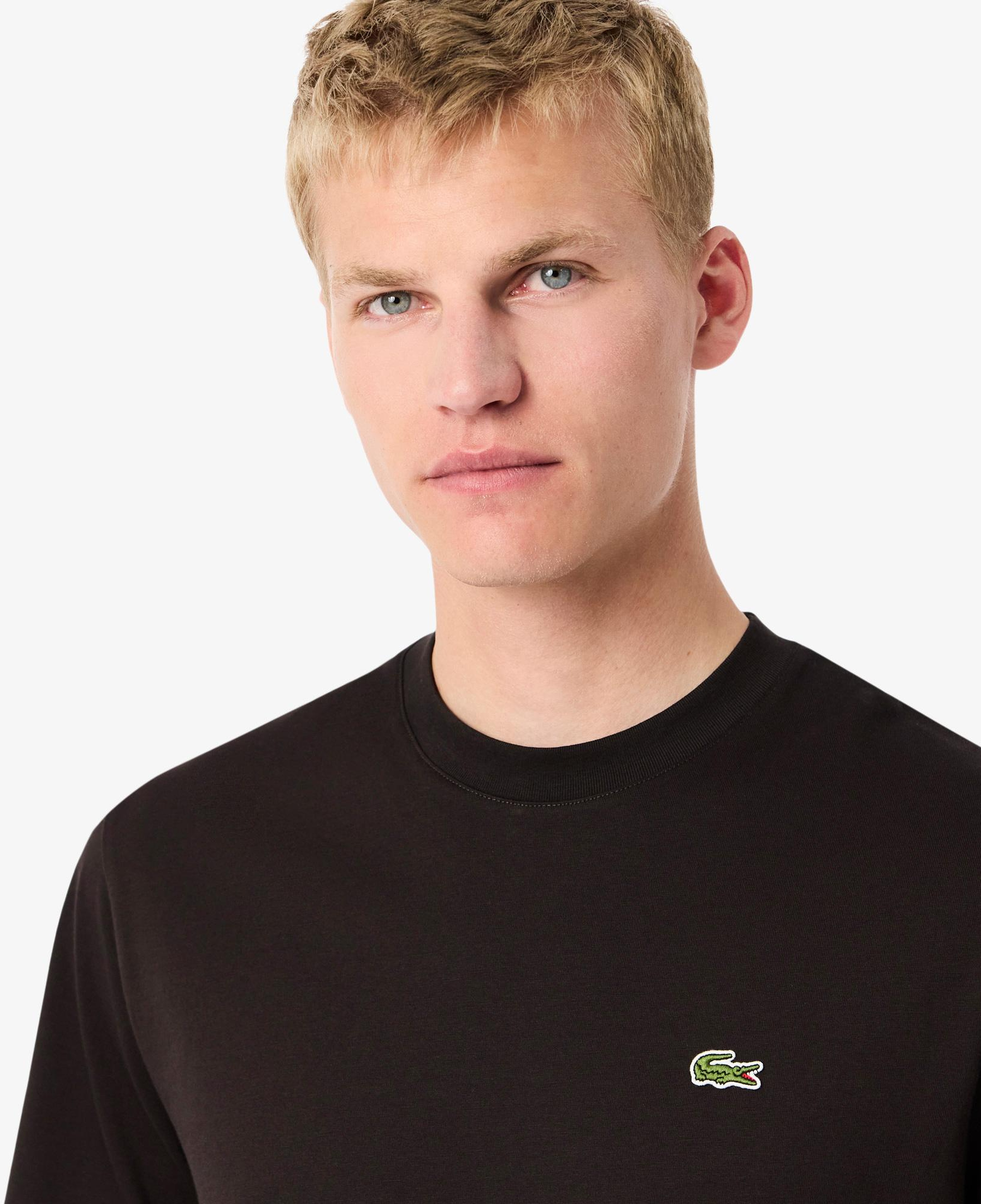 Erkek Classic Fit Bisiklet Yaka Kahverengi T-Shirt