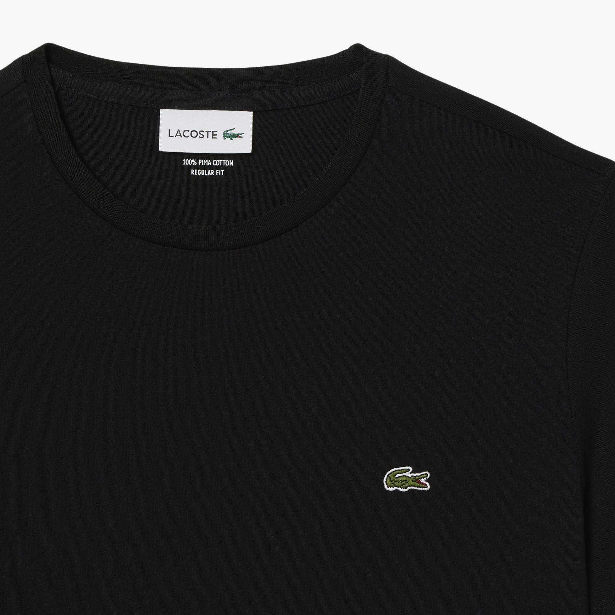 Erkek Regular Fit Bisiklet Yaka Siyah T-Shirt