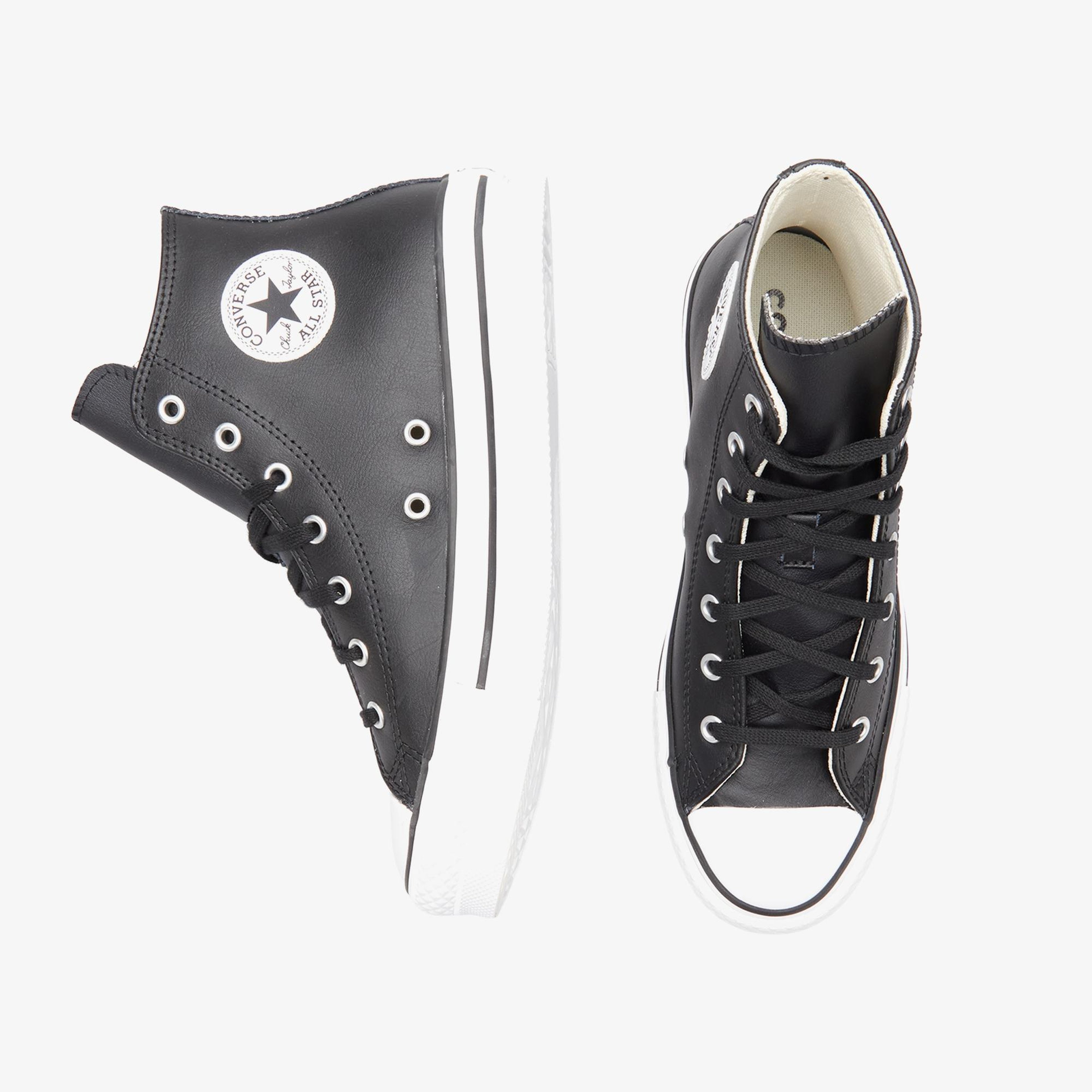 Converse Chuck Taylor All Star EVA Lift Genç Siyah Deri Sneaker