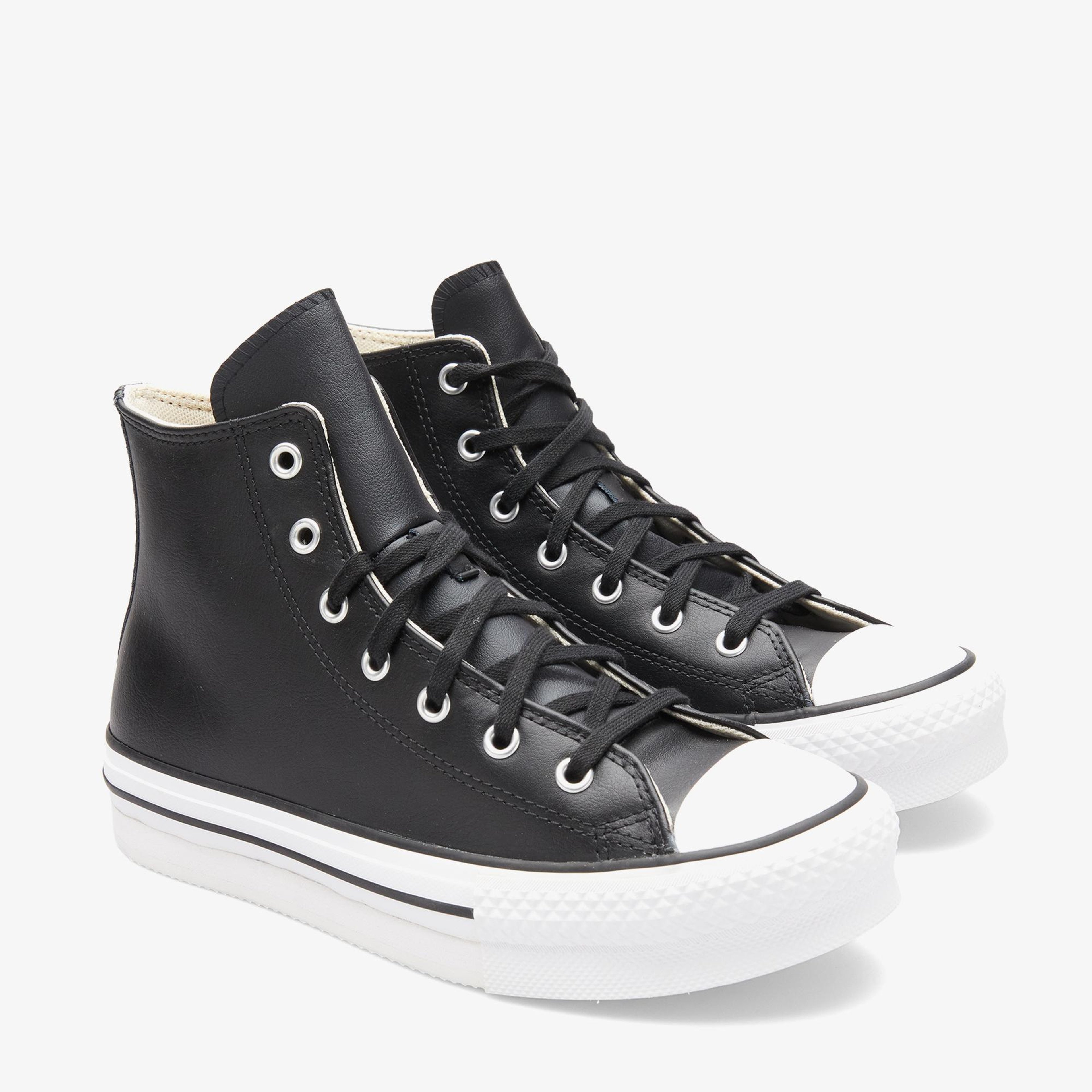 Converse Chuck Taylor All Star EVA Lift Genç Siyah Deri Sneaker