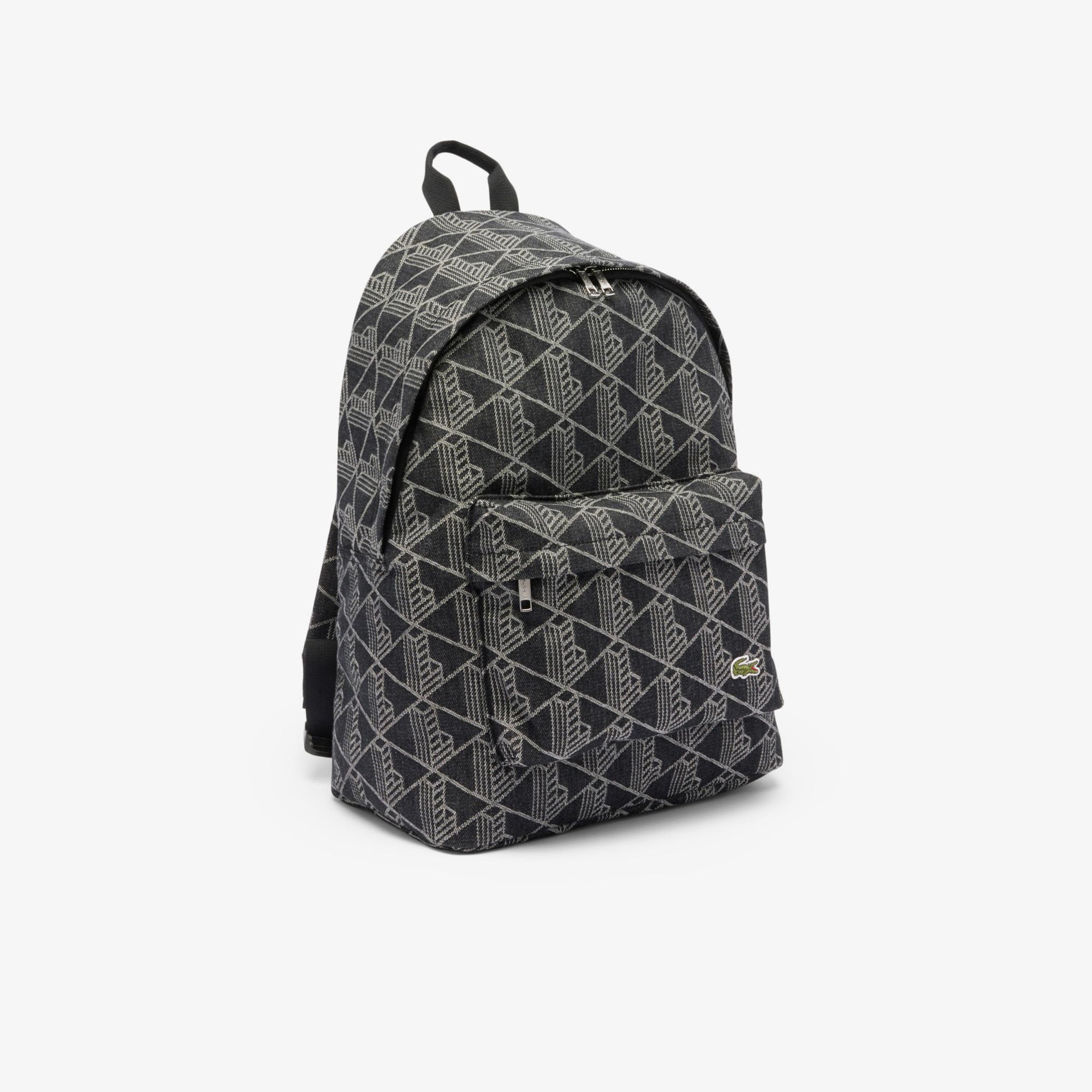 Erkek Monogram Siyah Sırt Çantası