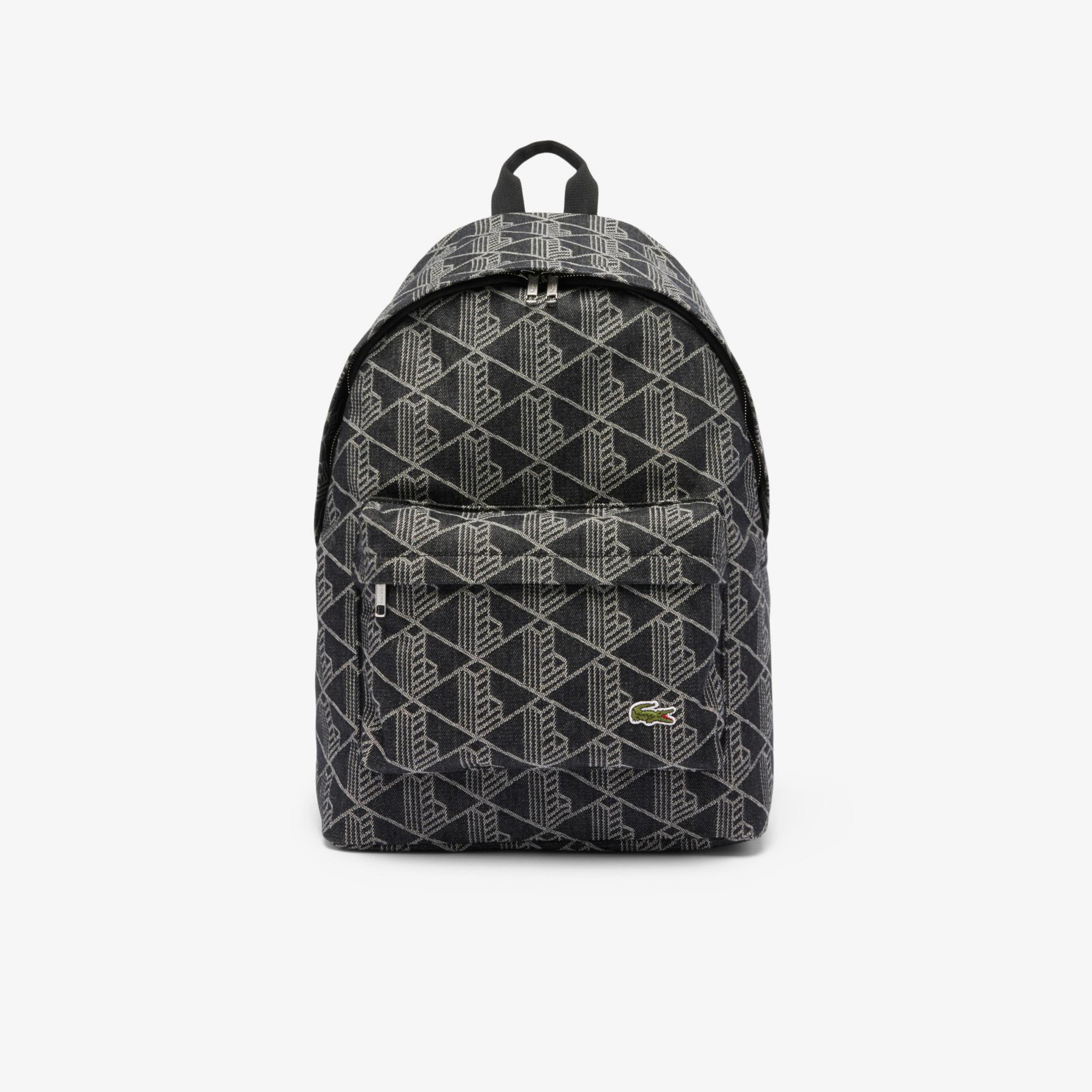 Erkek Monogram Siyah Sırt Çantası