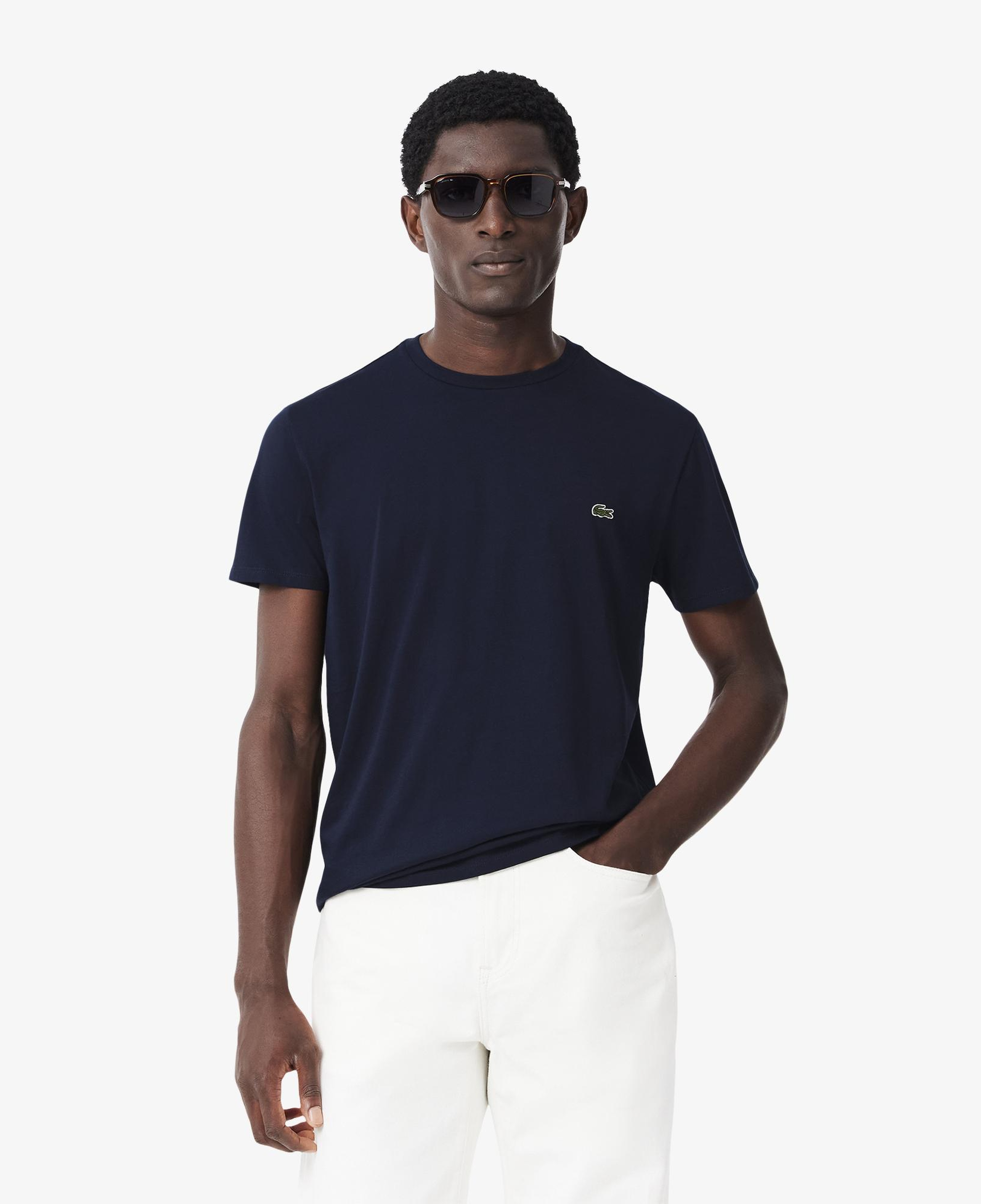 Erkek Regular Fit Bisiklet Yaka Lacivert T-Shirt