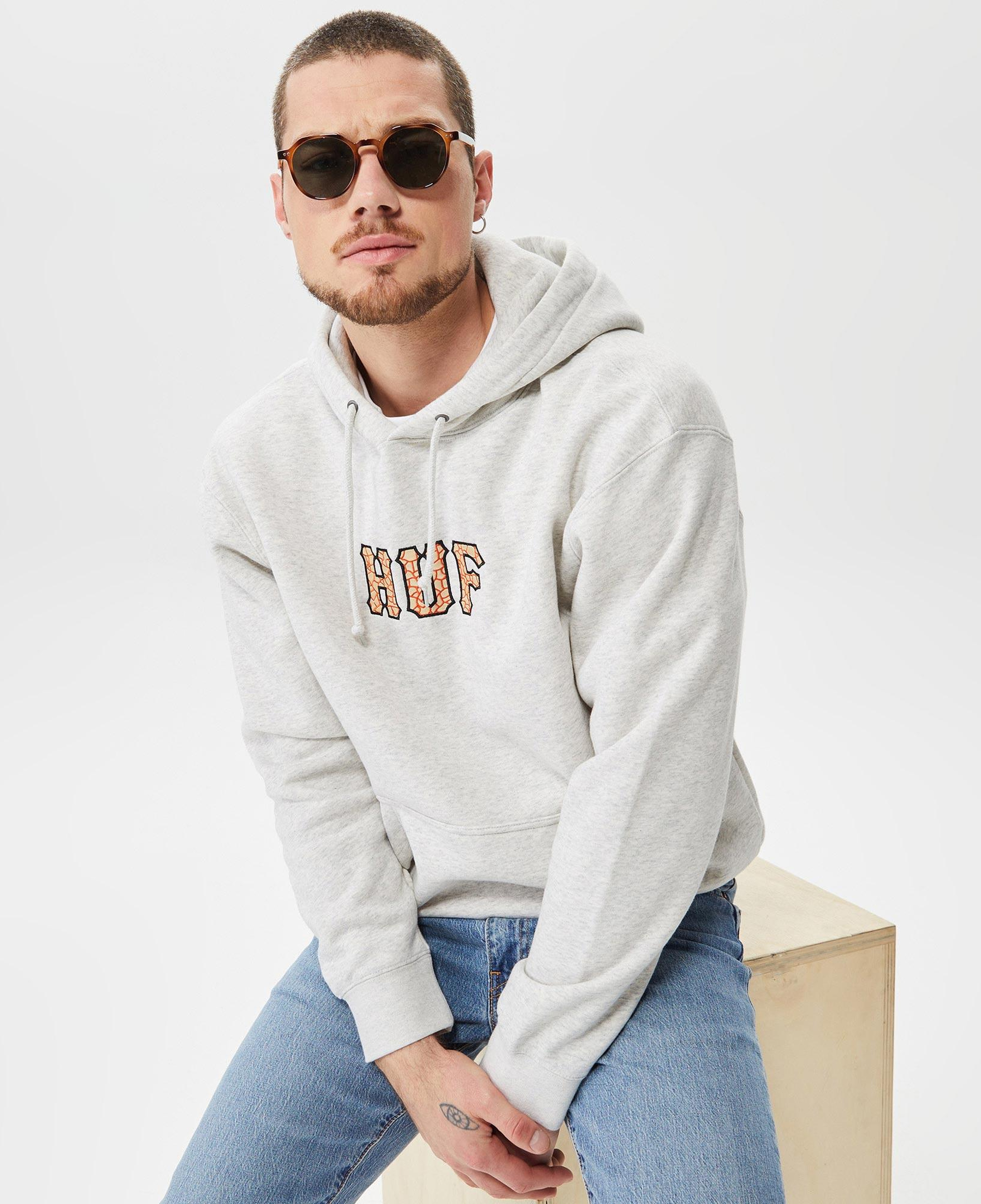 Huf Quake Conditions Erkek Gri Hoodie