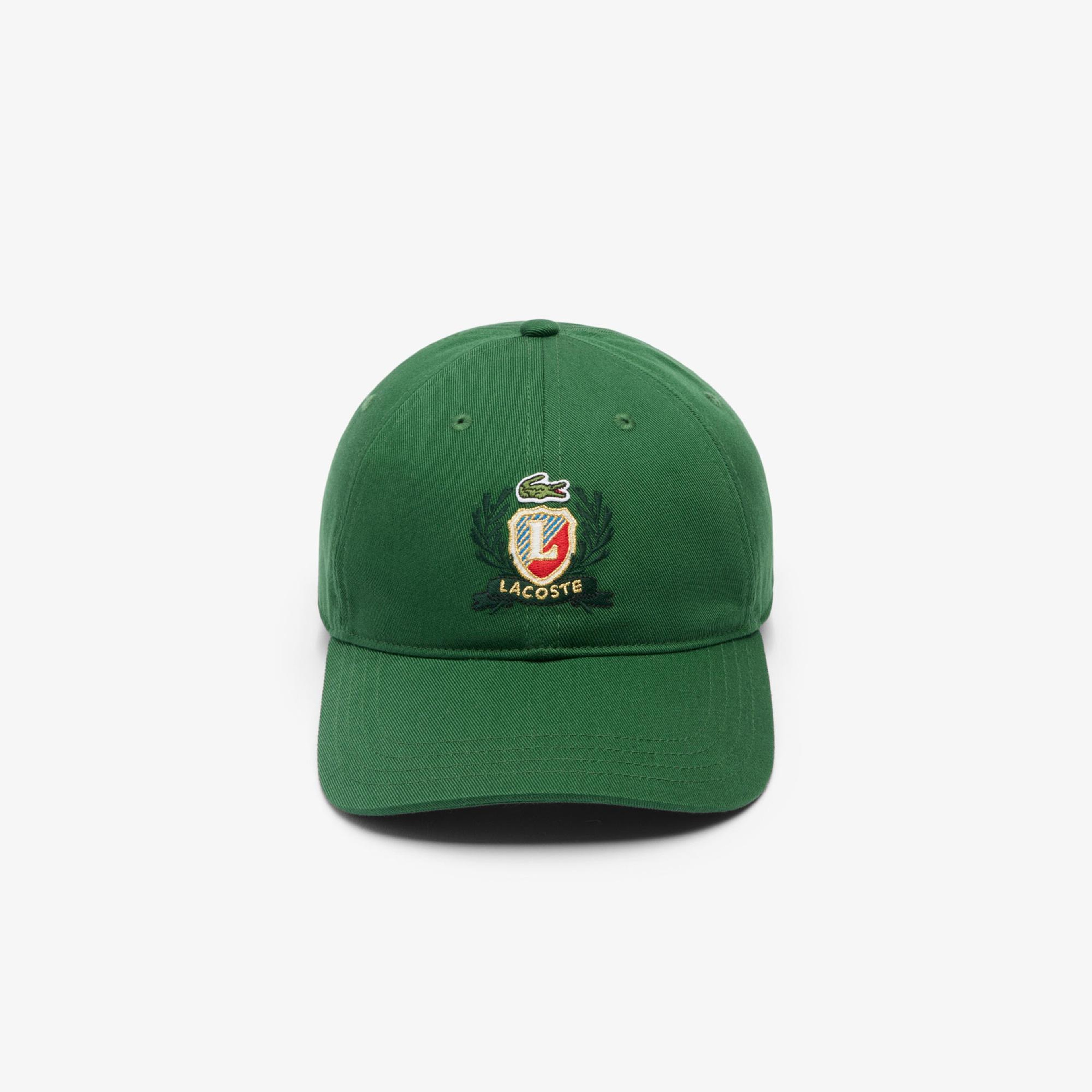 Unisex Baskılı Koyu Yeşil Şapka