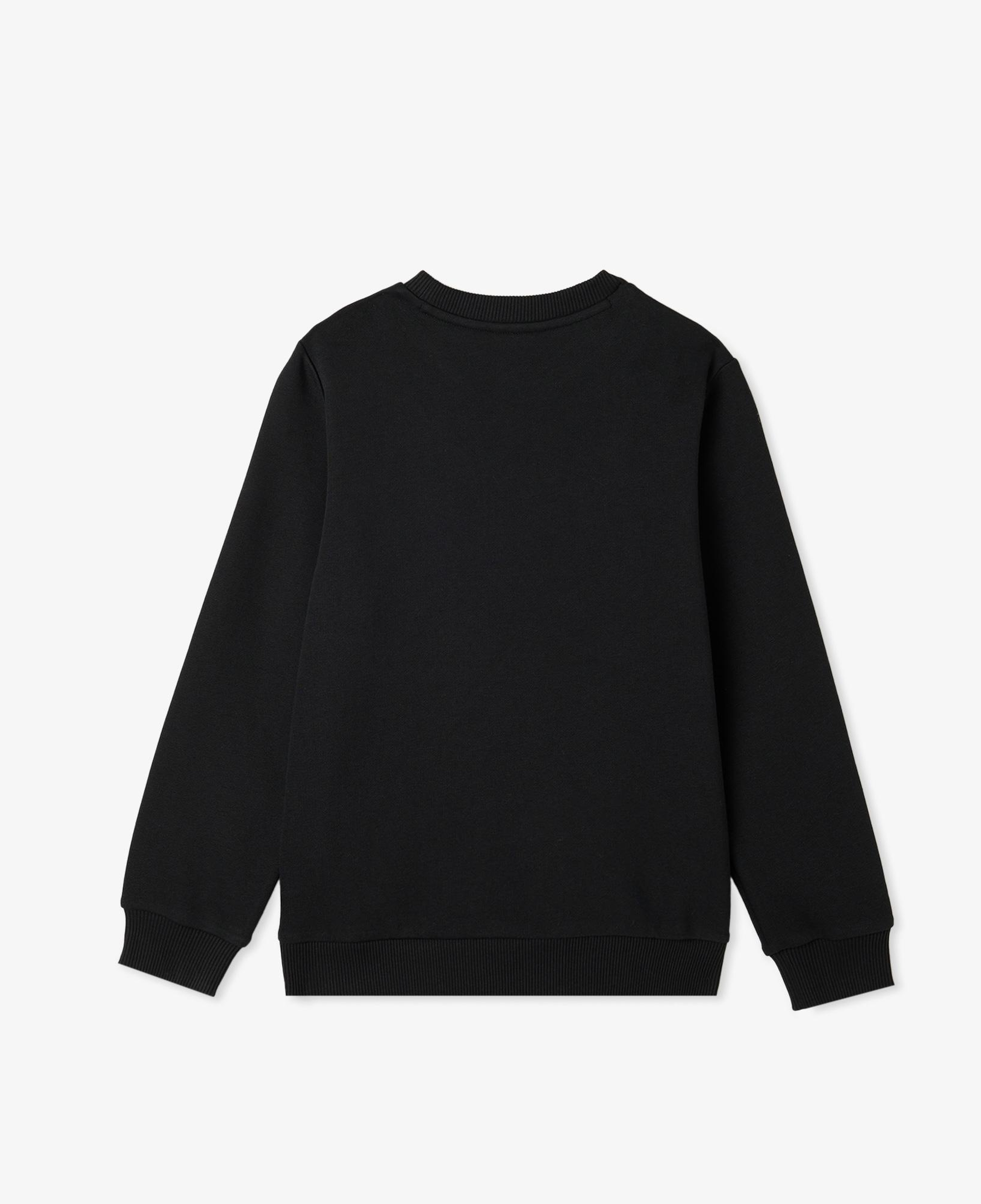 Çocuk Bisiklet Yaka Siyah Sweatshirt