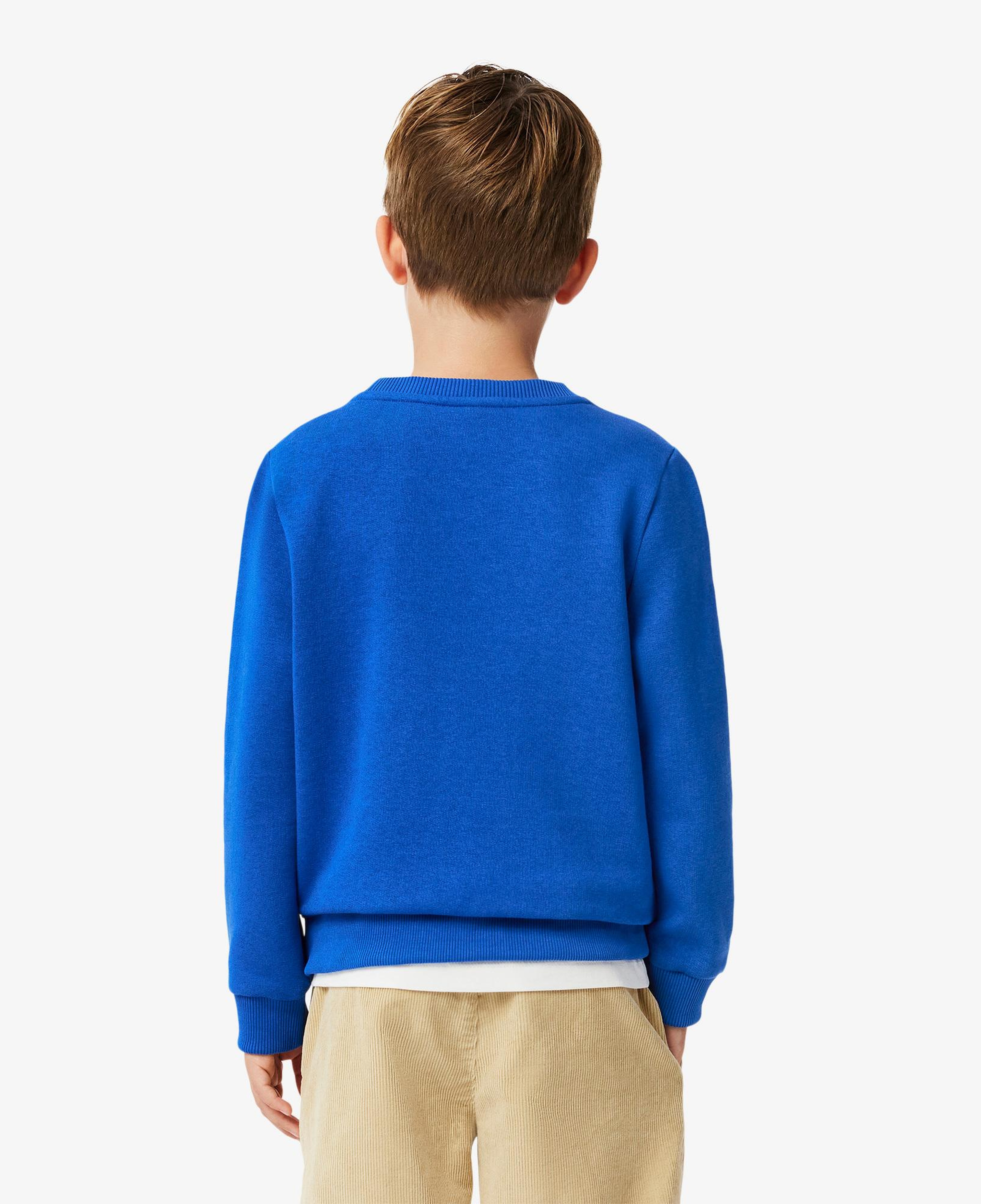 Erkek Çocuk Baskılı Mavi Sweatshirt