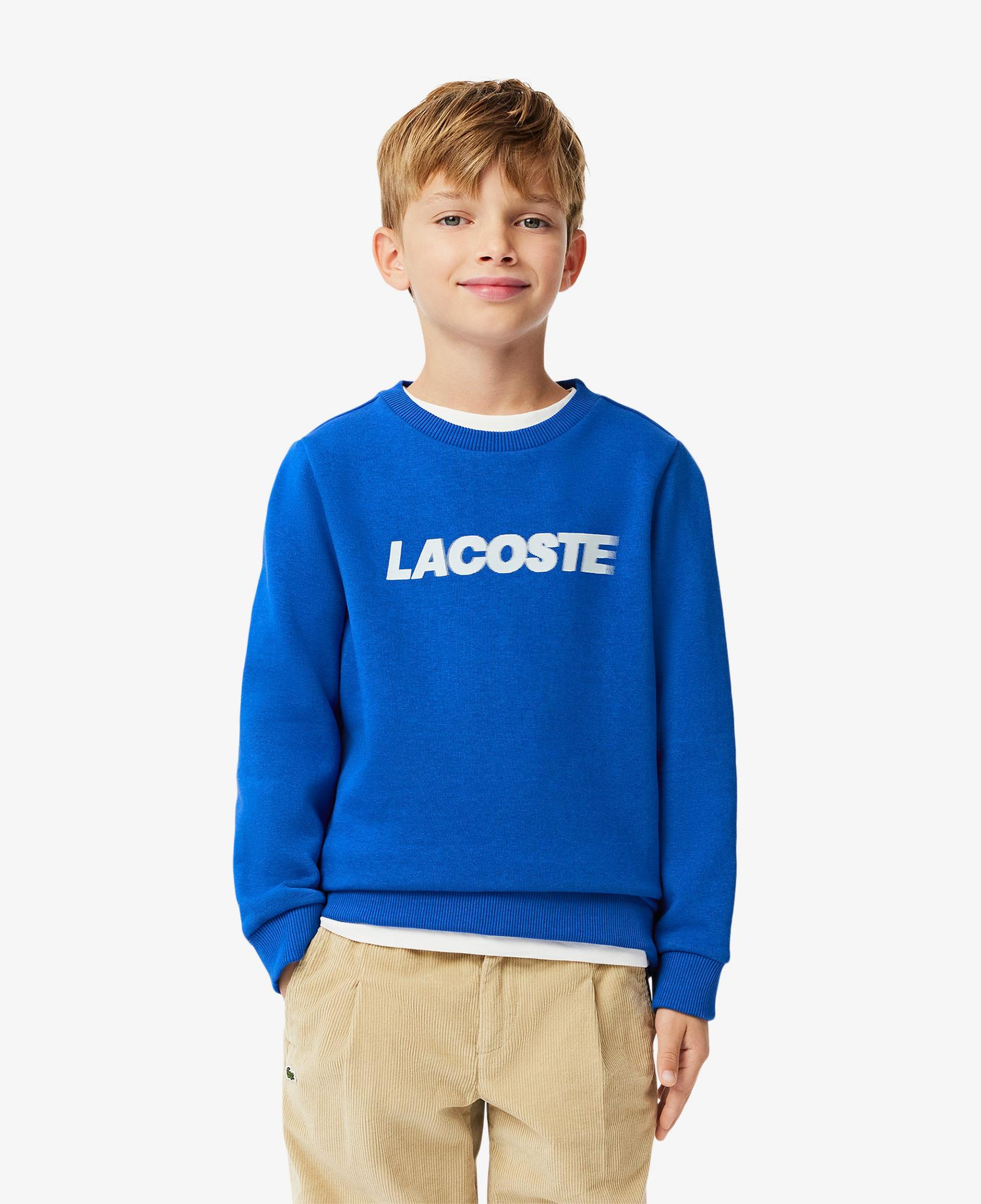 Erkek Çocuk Baskılı Mavi Sweatshirt