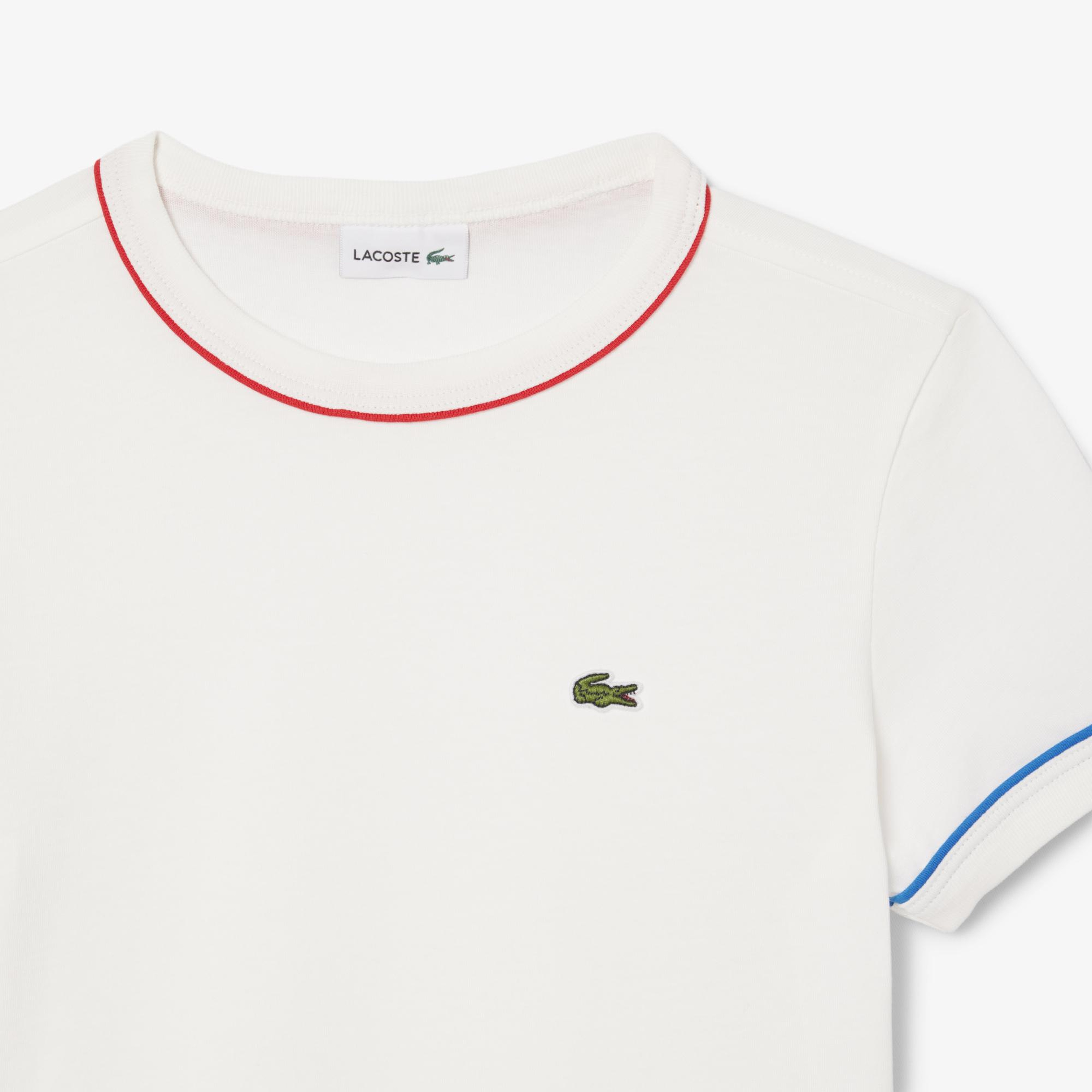 Çocuk Bisiklet Yaka Krem T-Shirt