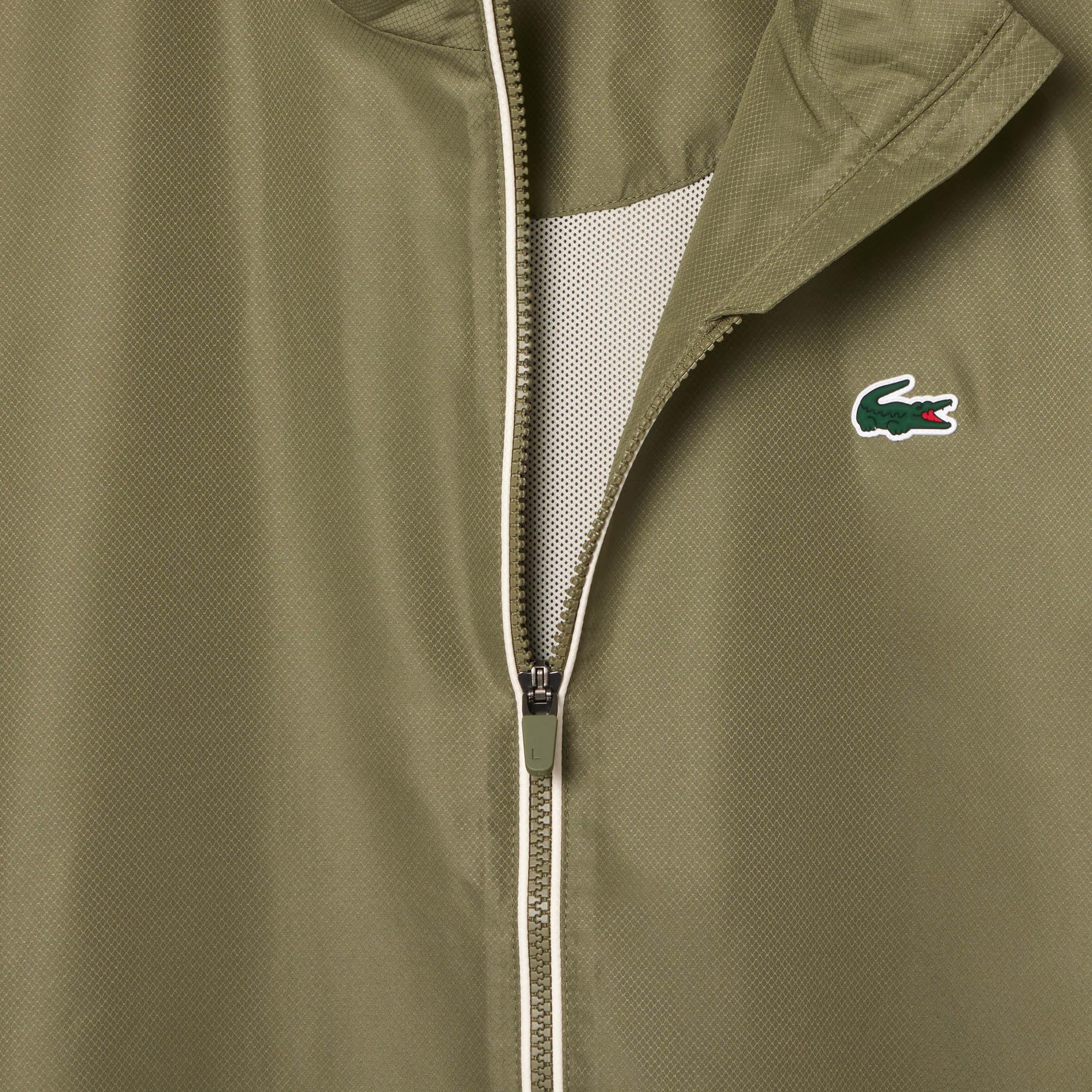 Lacoste Erkek Regular Fit Fermuarlı Yaka Baskılı Haki Eşofman Takımı