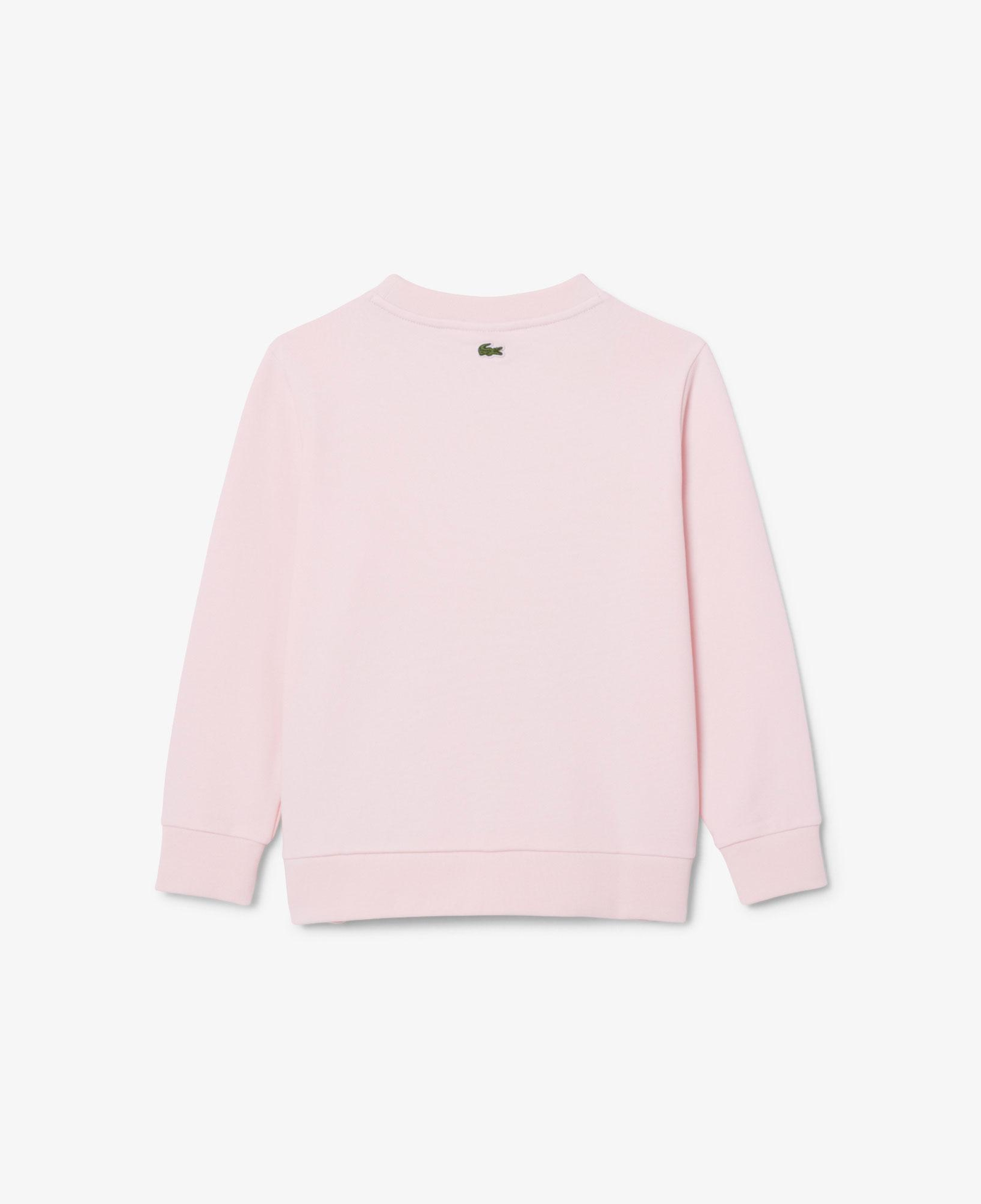 Çocuk Bisiklet Yaka Açık Pembe Sweatshirt