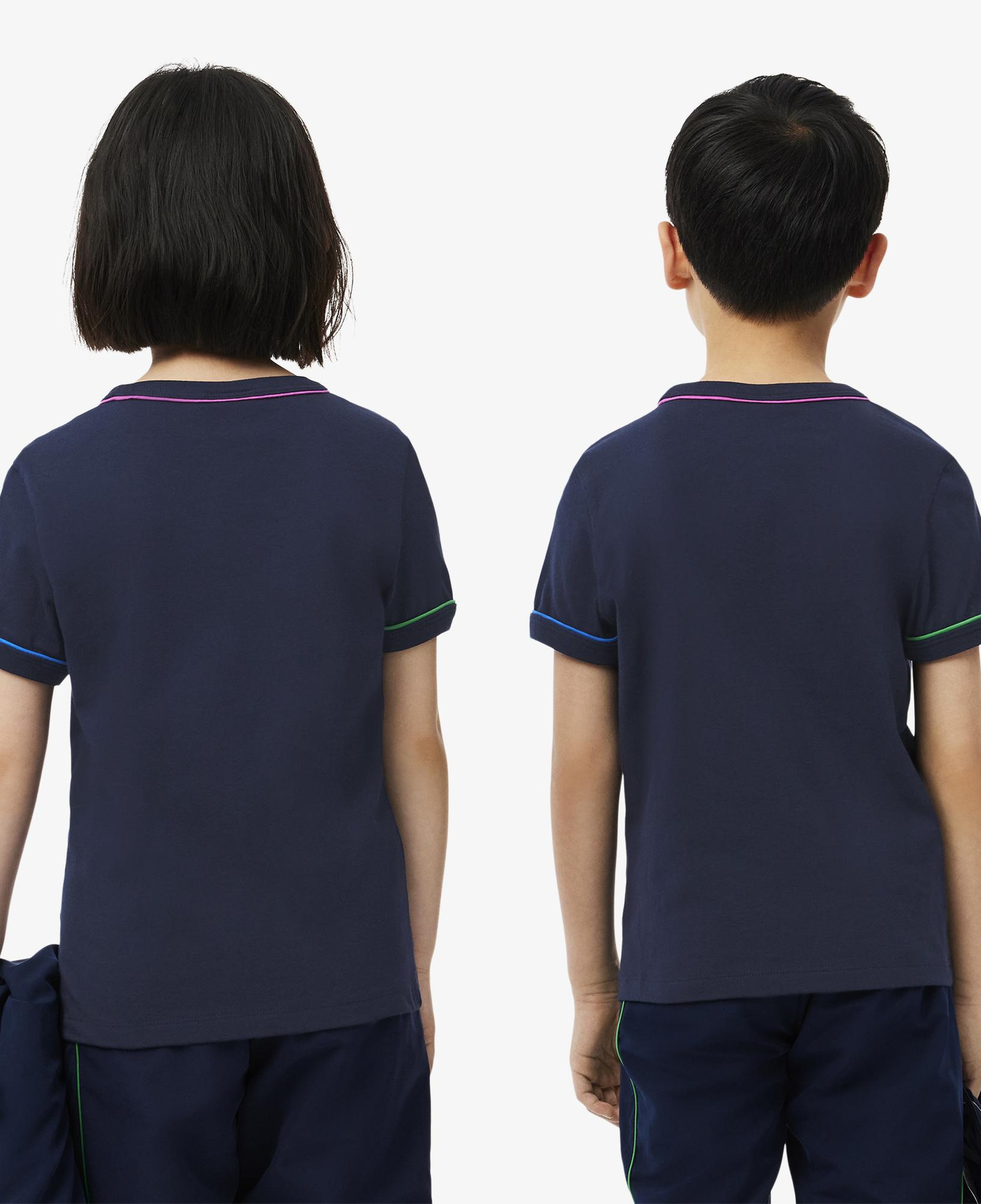 Çocuk Bisiklet Yaka Lacivert T-Shirt