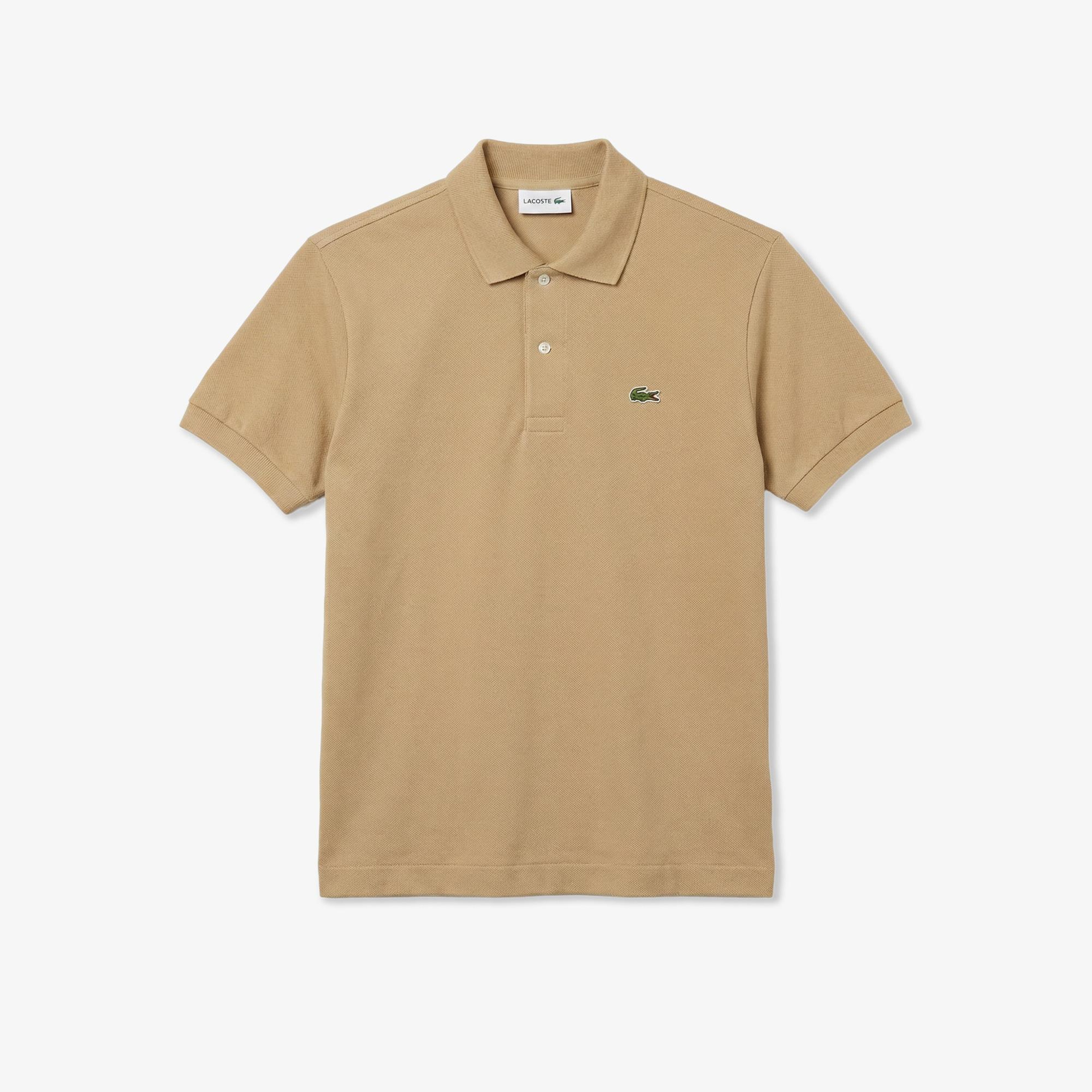 L.12.12 Erkek Classic Fit Açık Kahverengi Polo