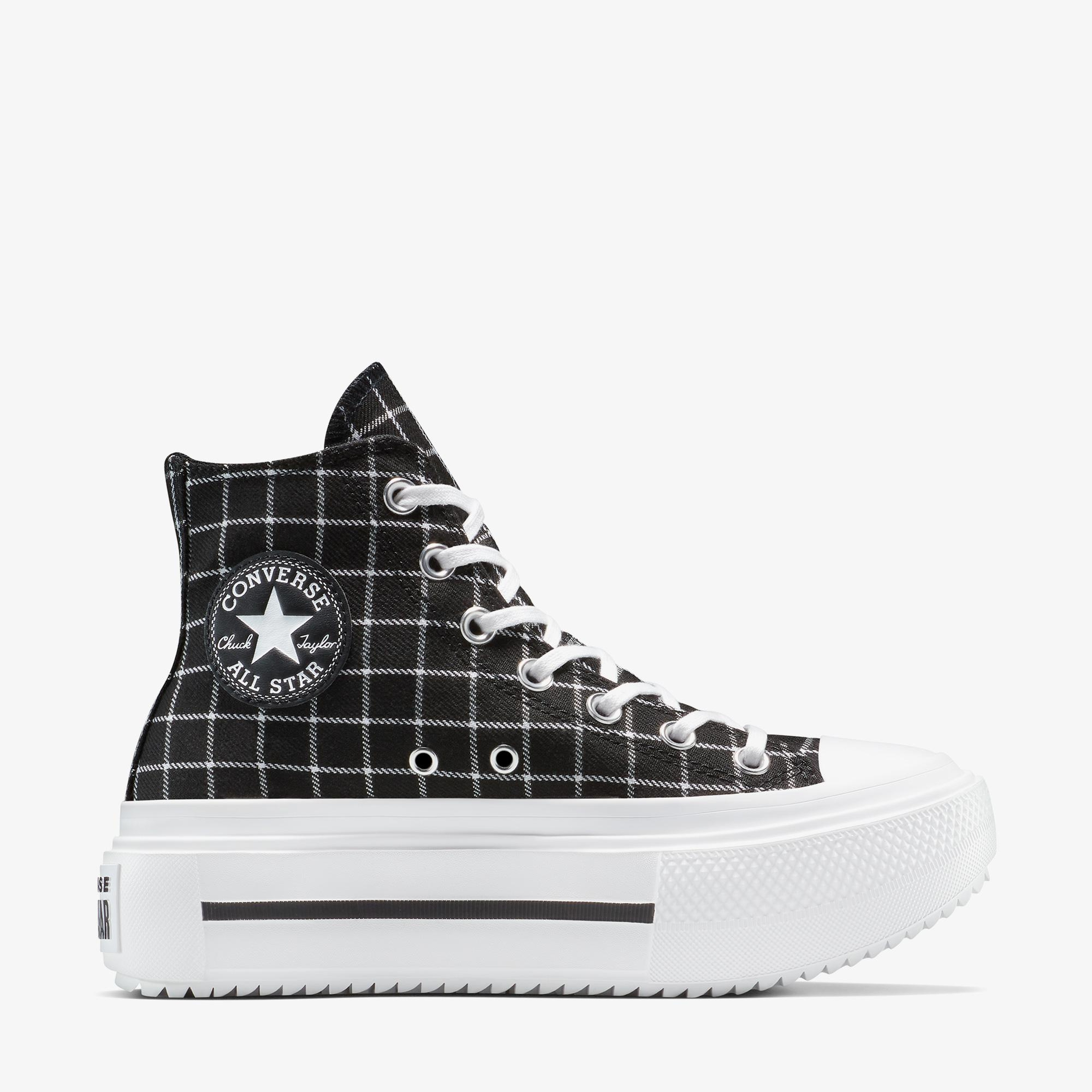 Converse Chuck Taylor All Star Lift Double Stack Kadın Siyah Sneaker