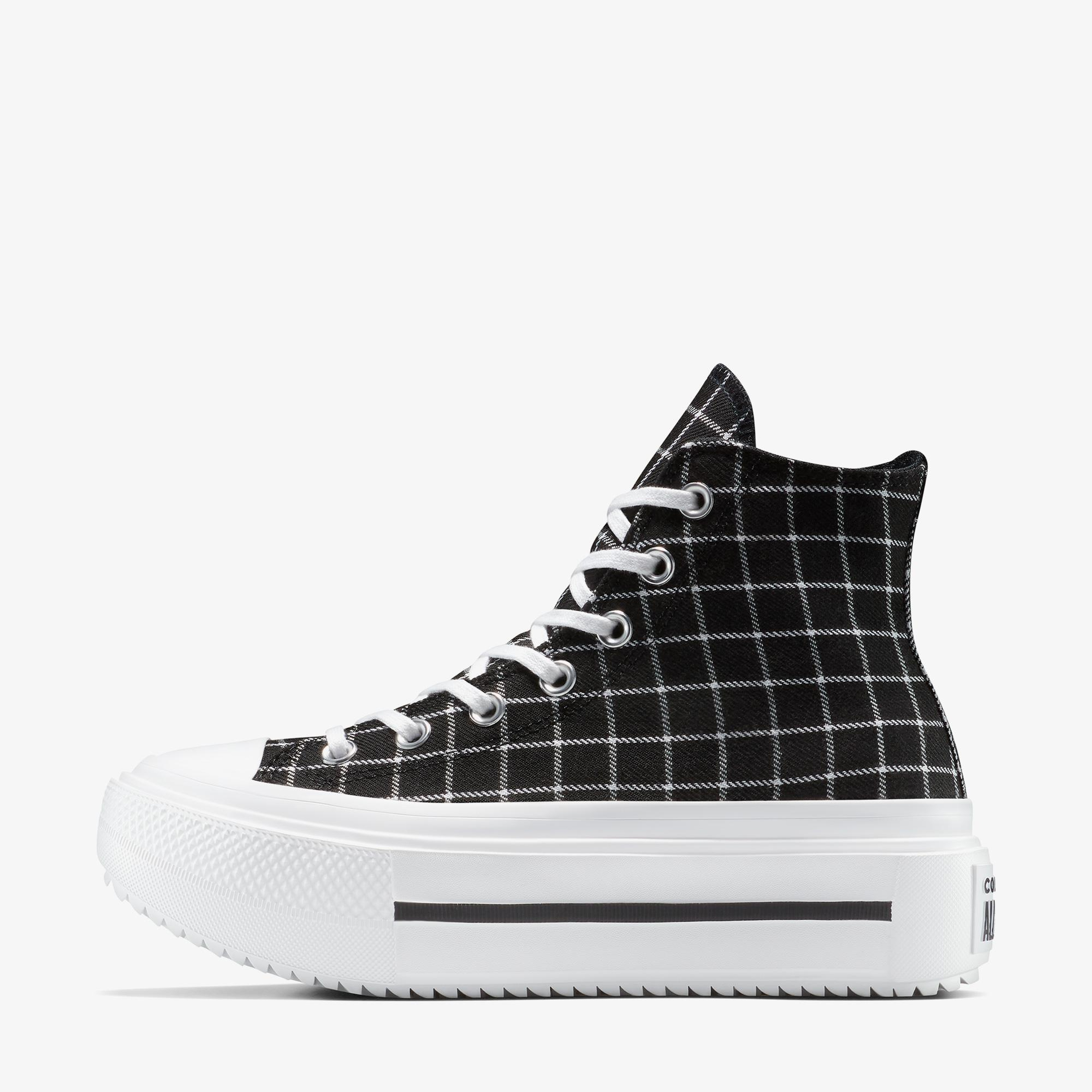 Converse Chuck Taylor All Star Lift Double Stack Kadın Siyah Sneaker