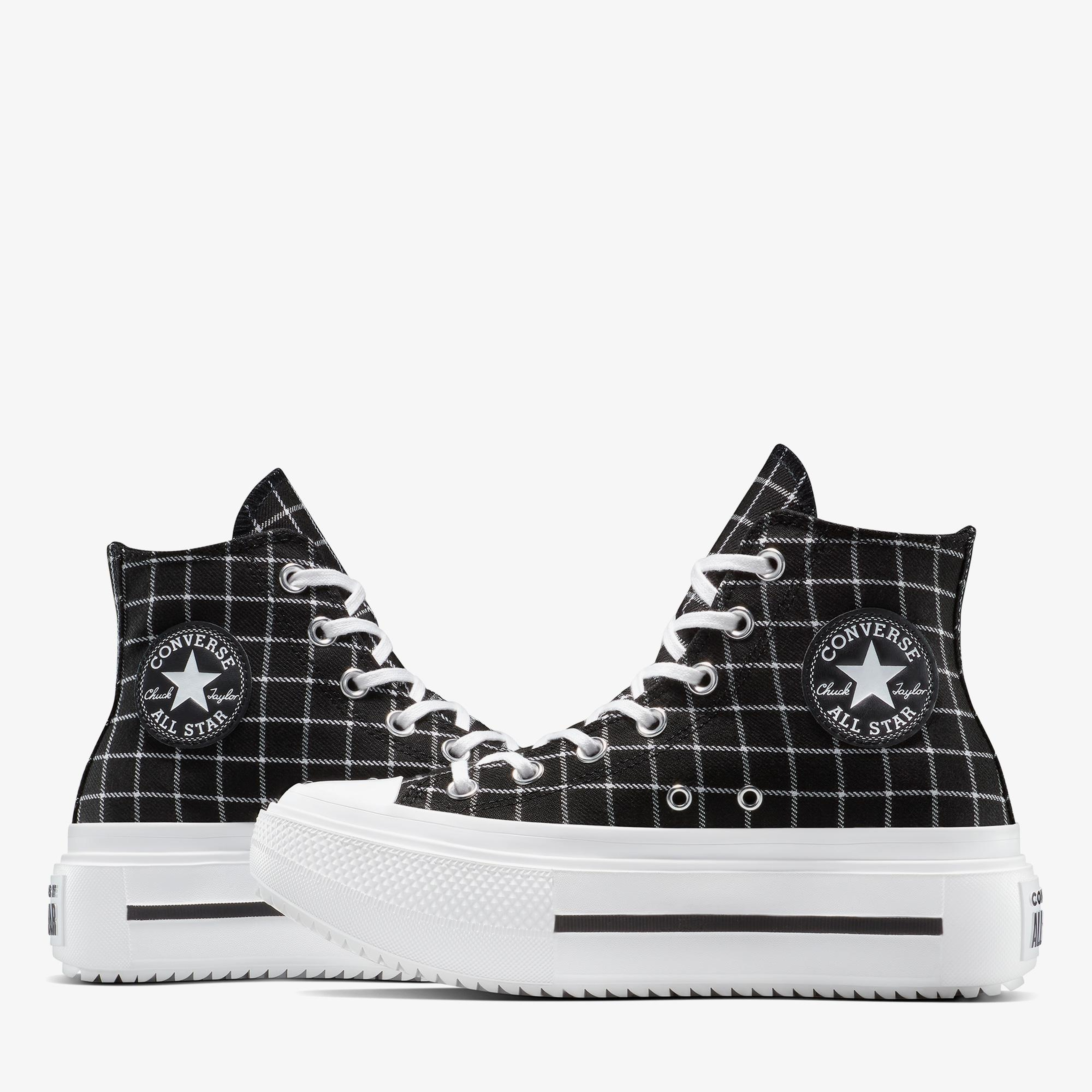 Converse Chuck Taylor All Star Lift Double Stack Kadın Siyah Sneaker