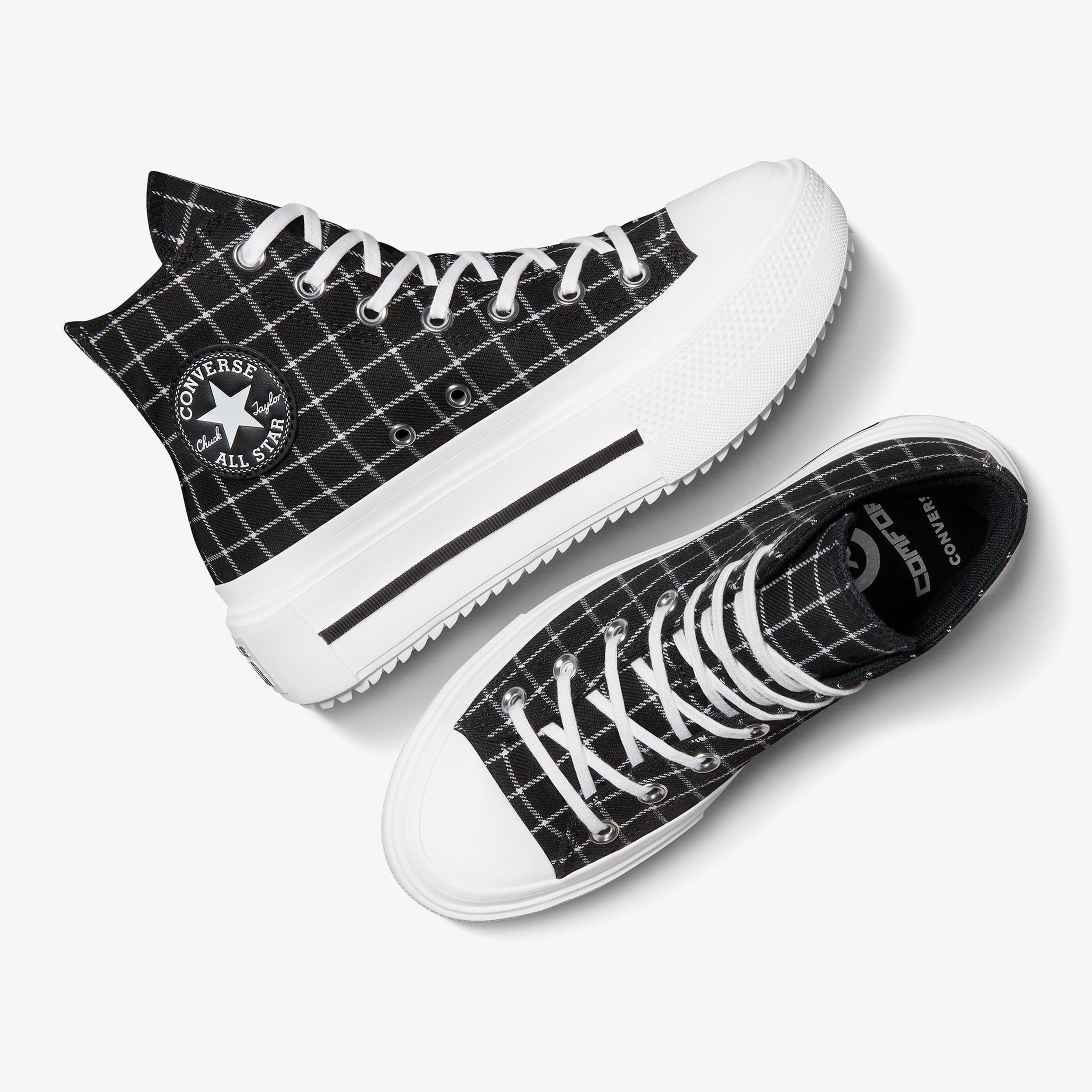 Converse Chuck Taylor All Star Lift Double Stack Kadın Siyah Sneaker