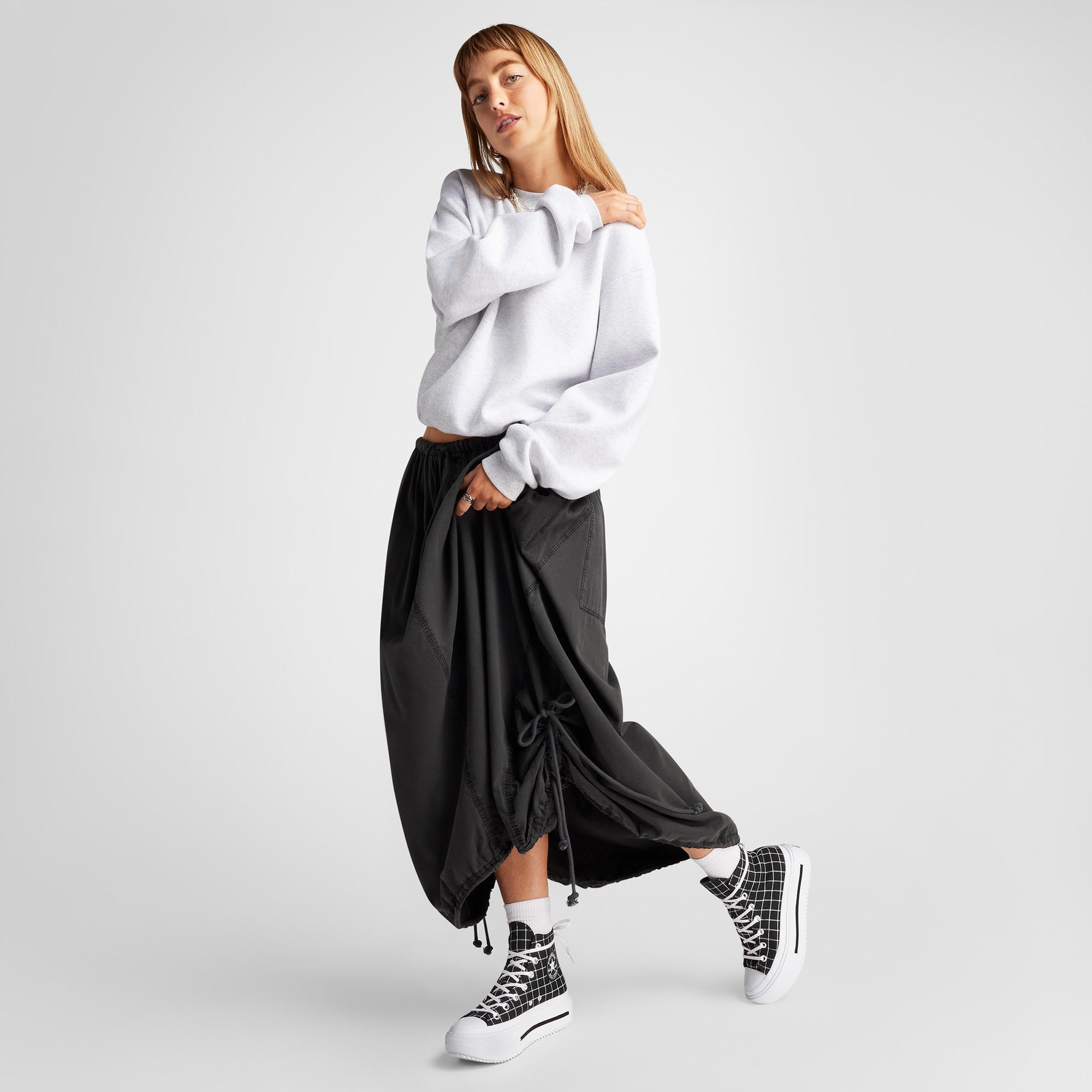Converse Chuck Taylor All Star Lift Double Stack Kadın Siyah Sneaker