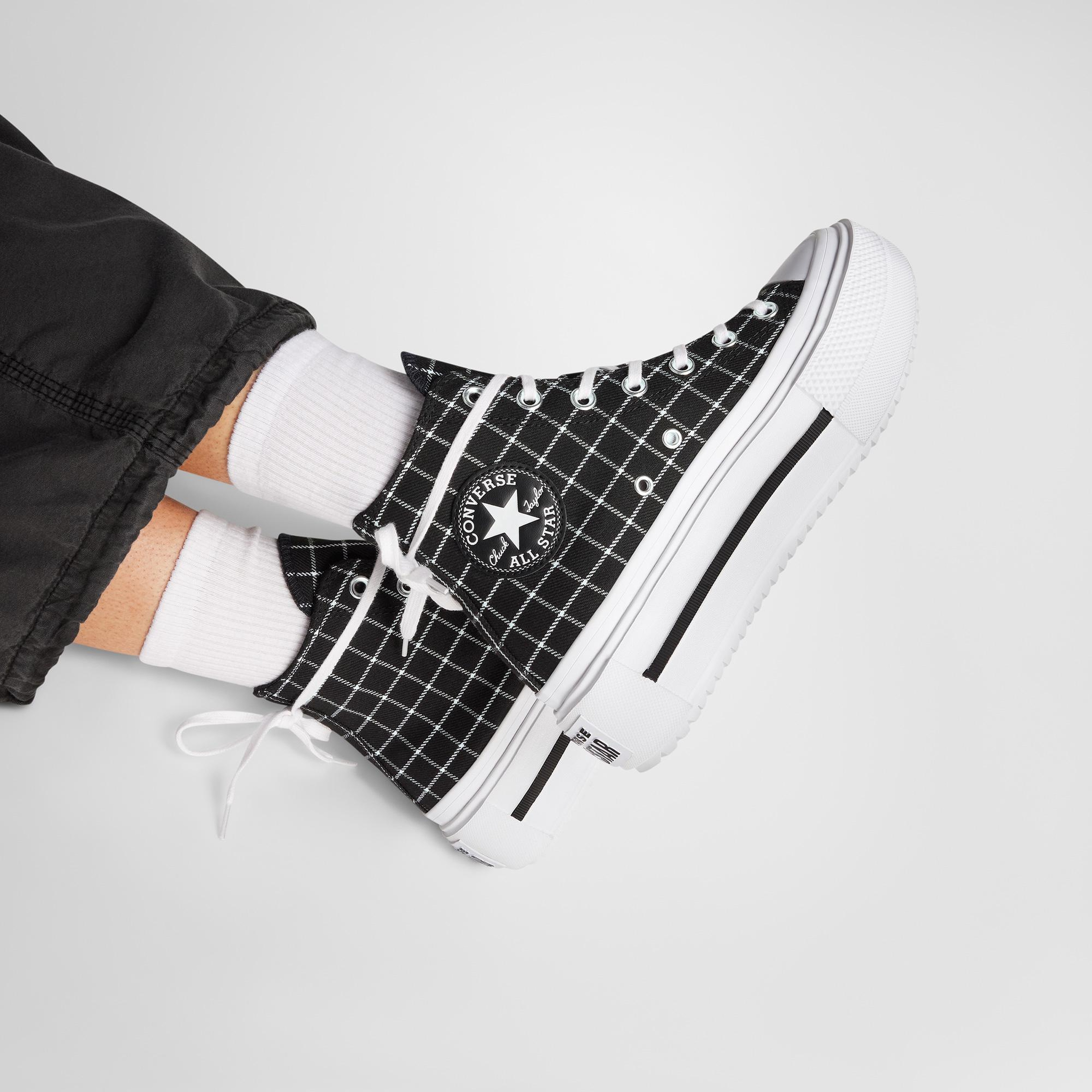 Converse Chuck Taylor All Star Lift Double Stack Kadın Siyah Sneaker